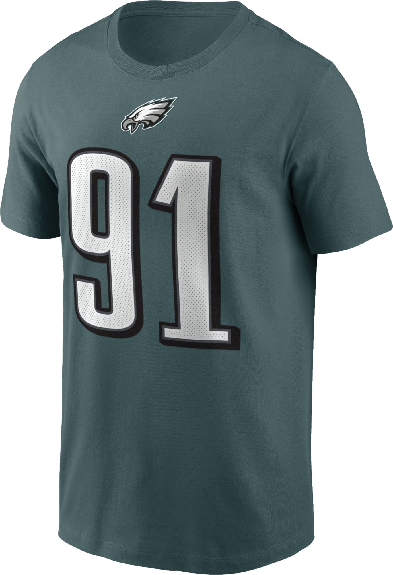 Nike Men's Philadelphia Eagles Fletcher Cox #91 Sport Teal T-Shirt product image