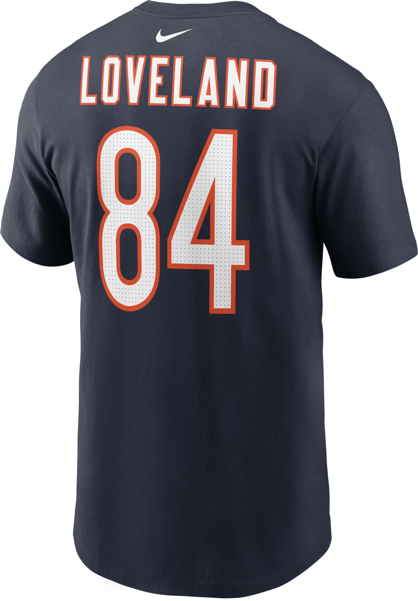 Nike Men's Chicago Bears Colston Loveland #84 Navy T-Shirt product image