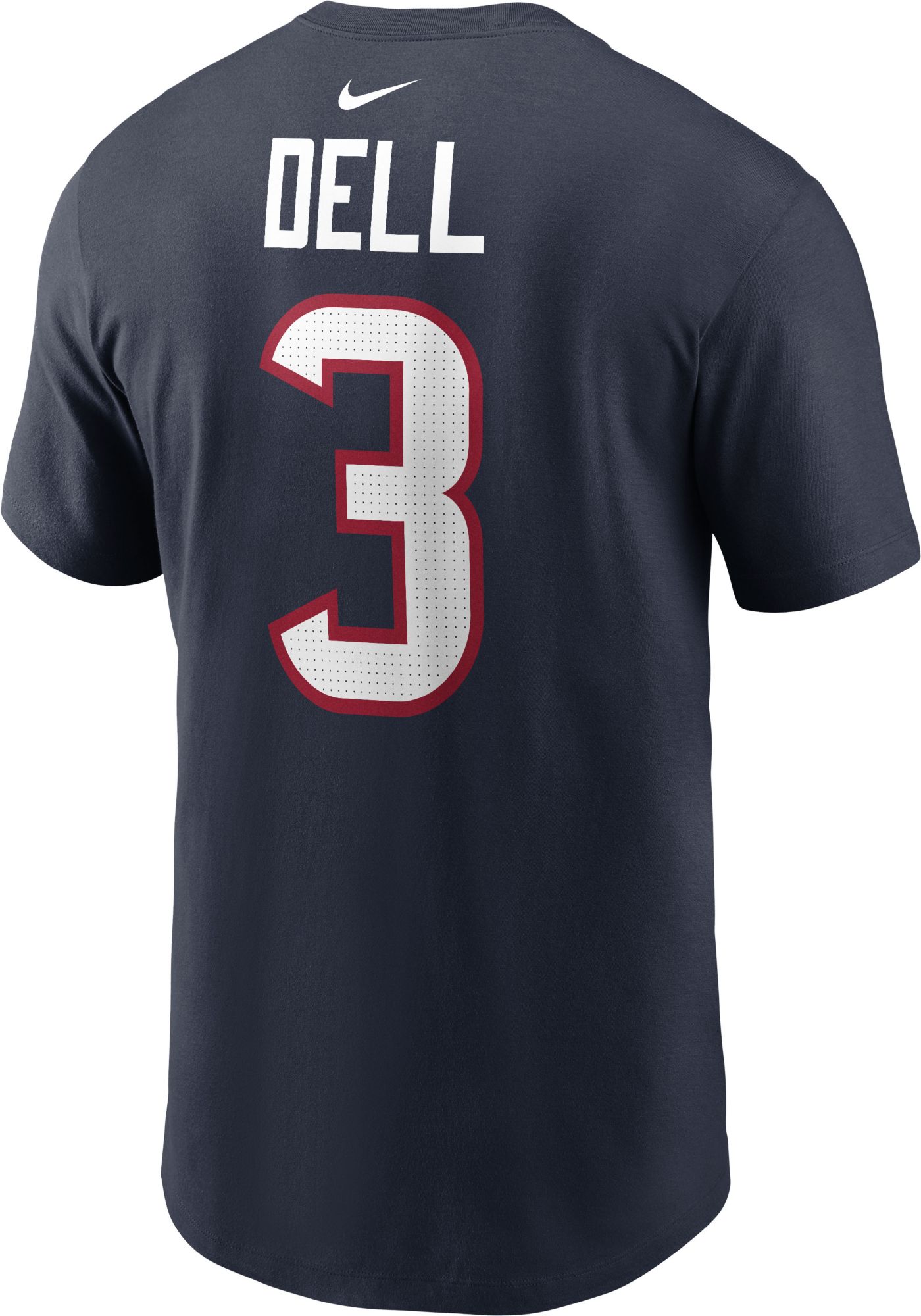 Nike Men's Houston Texans Tank Dell #3 Navy T-Shirt