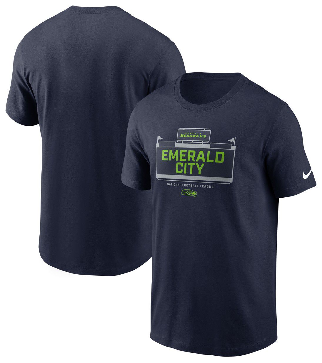 Nike Men's Seattle Seahawks Cotton Essential Local College Navy T-Shirt product image