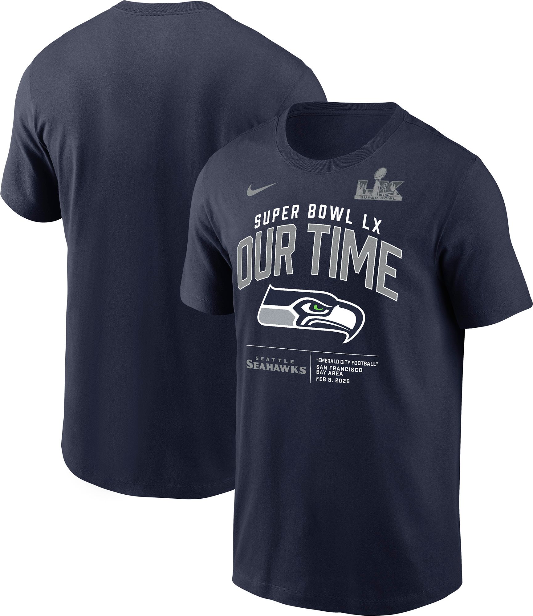 Nike Men's 2025-26 Super Bowl LX Bound Seattle Seahawks Our Time T-Shirt product image