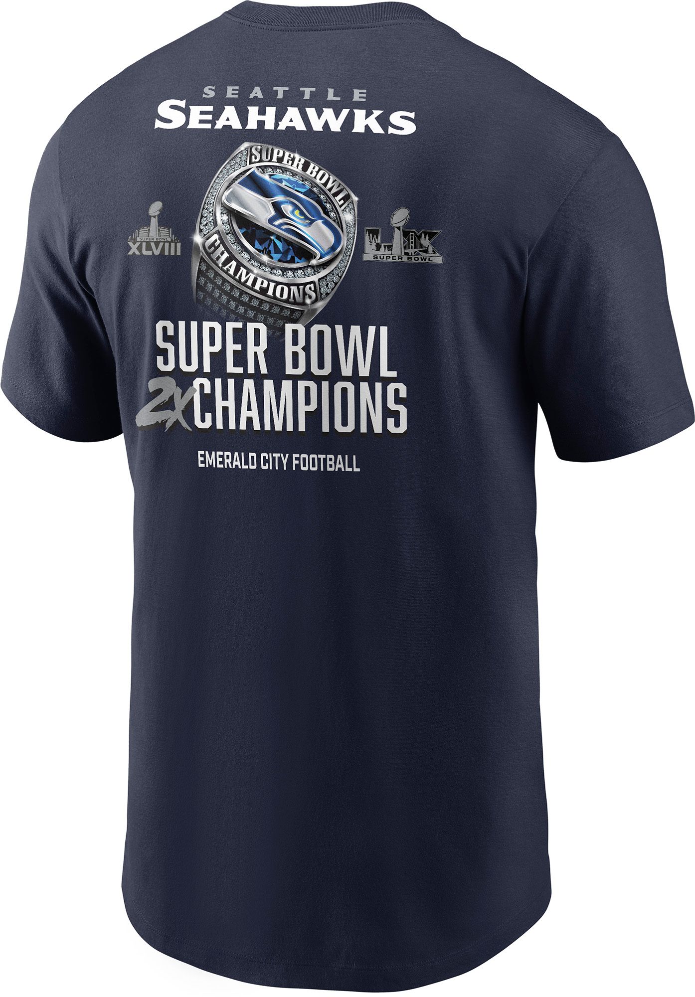 Nike Men's 2025-26 Super Bowl LX Champions Seattle Seahawks Downtown T-Shirt product image