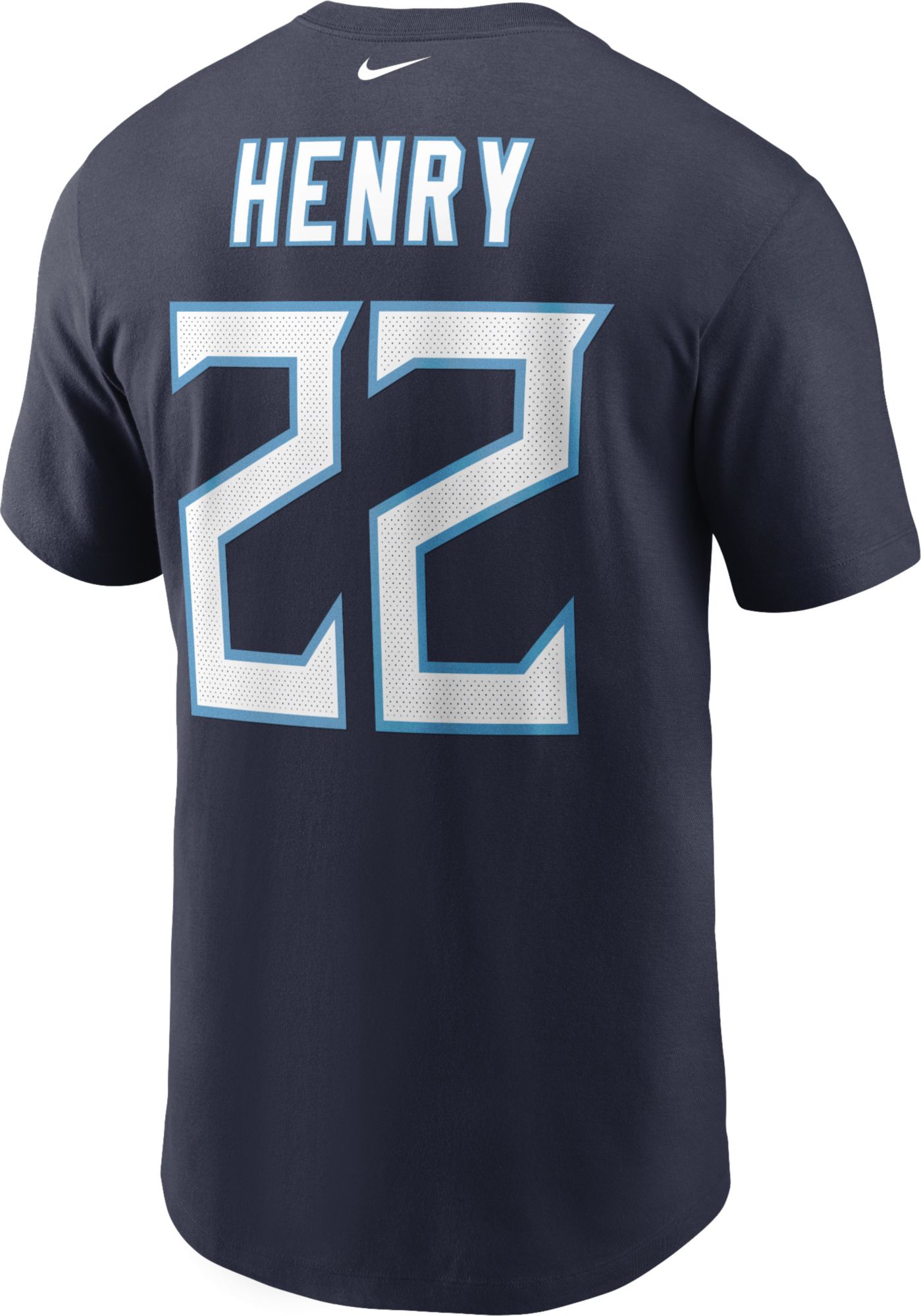 Nike Men's Tennessee Titans Derrick Henry #22 College Navy T-Shirt