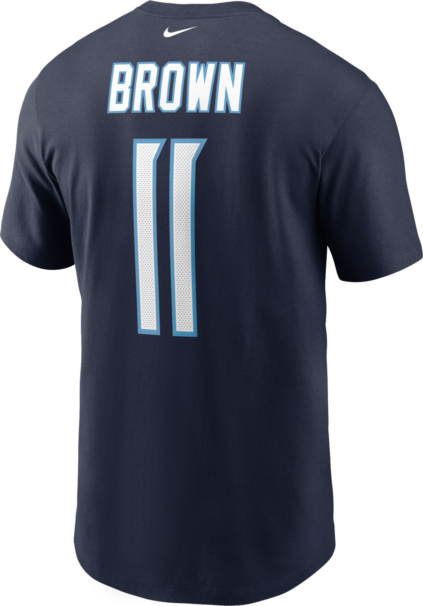 Nike Men's Tennessee Titans A.J. Brown #11 College Navy T-Shirt product image