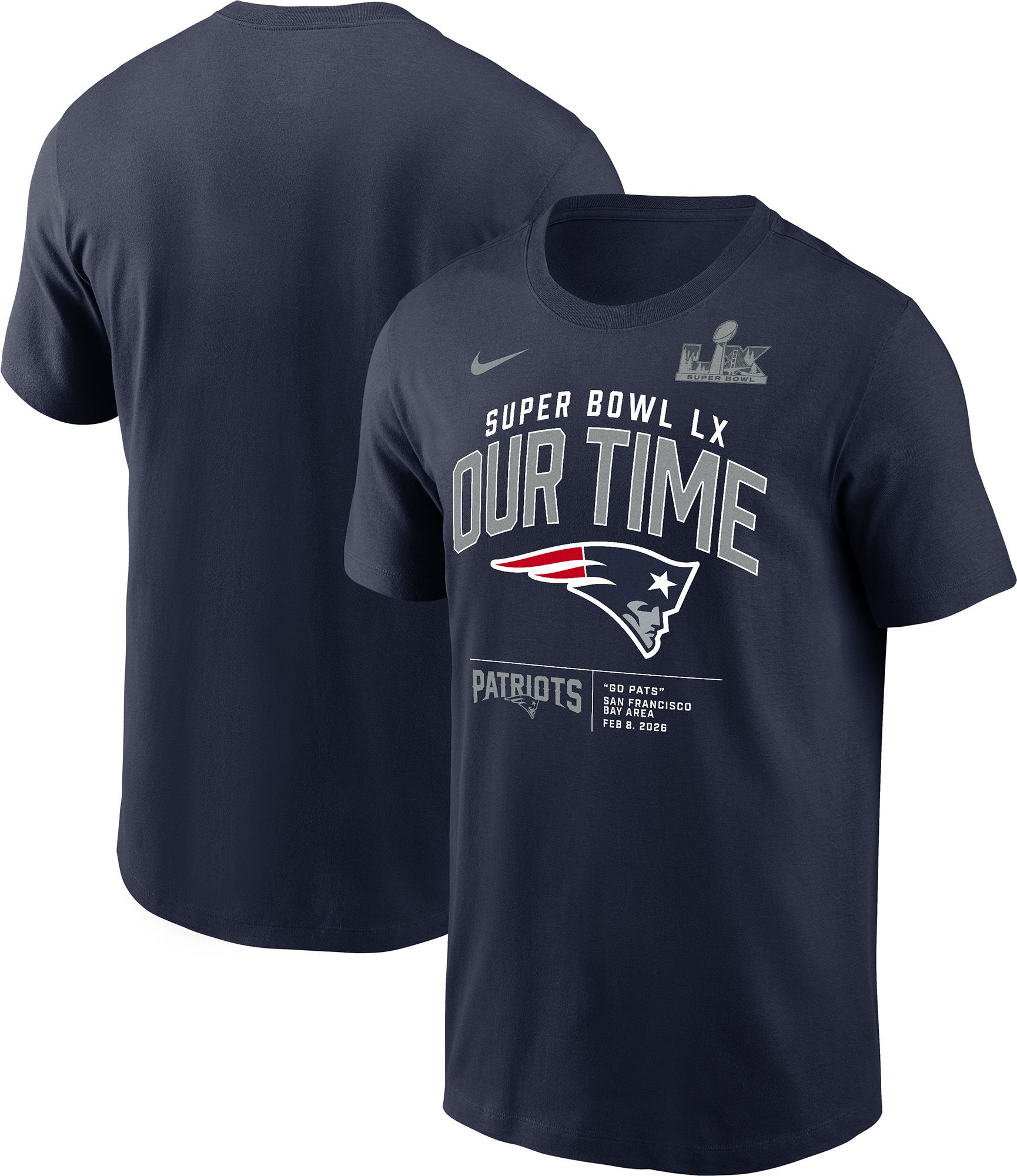 Nike Men's 2025-26 Super Bowl LX Bound New England Patriots Our Time T-Shirt product image
