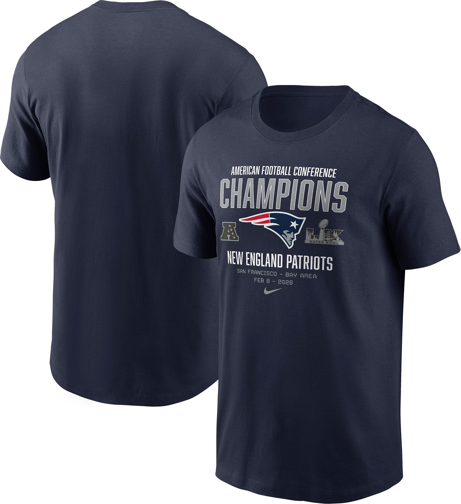 Nike Men's 2025-26 AFC Champions New England Patriots Team T-Shirt product image