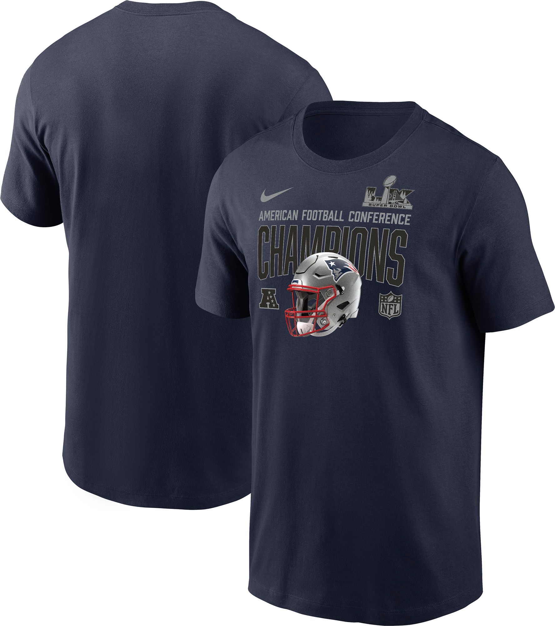 Nike Men's 2025-26 AFC Champions New England Patriots Helmet T-Shirt product image