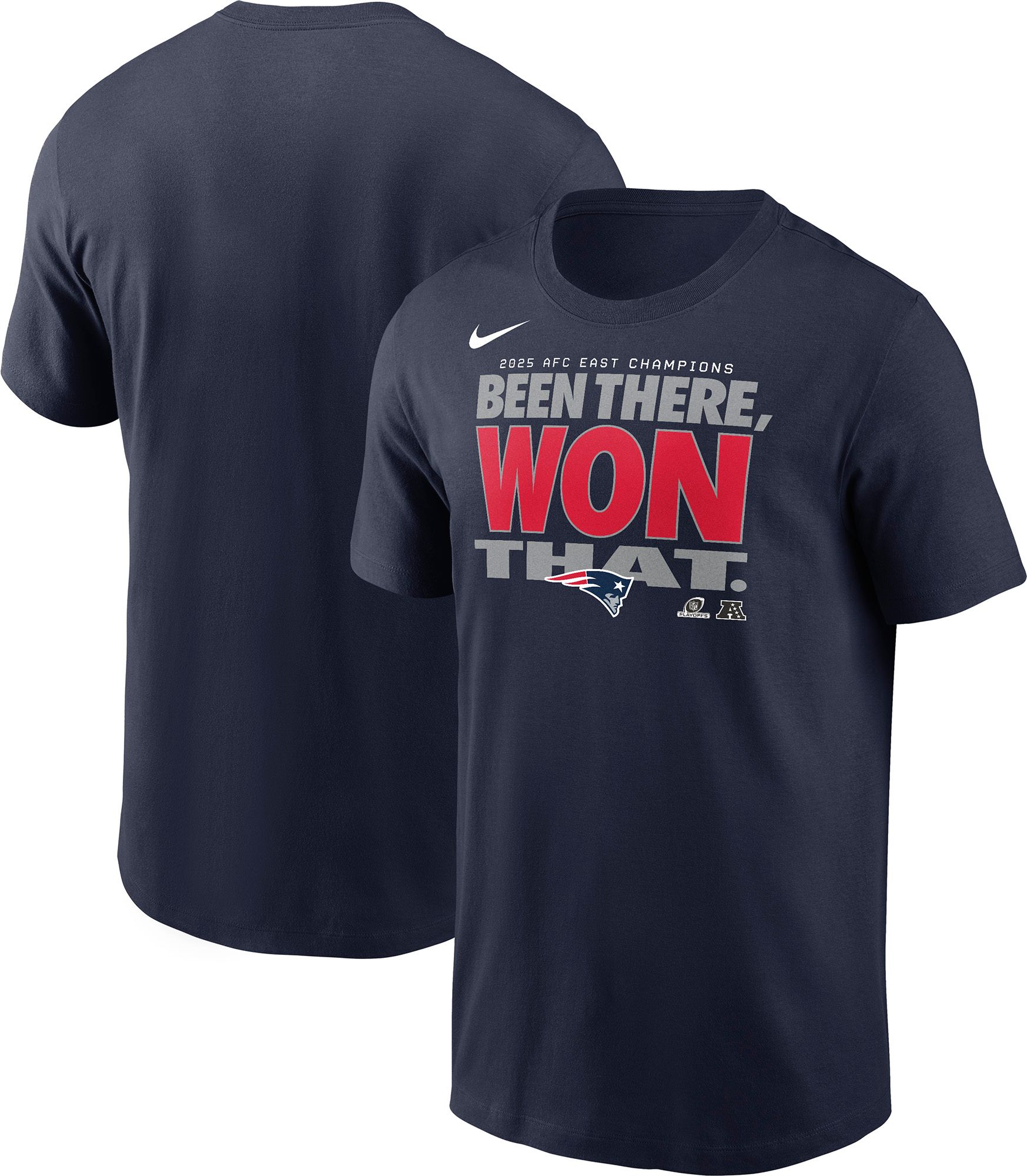 Nike Adult AFC East Champions 2025 New England Patriots Locker Room T-Shirt product image