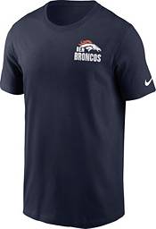 Nike Men's Denver Broncos Blitz Back Slogan Navy T-Shirt product image