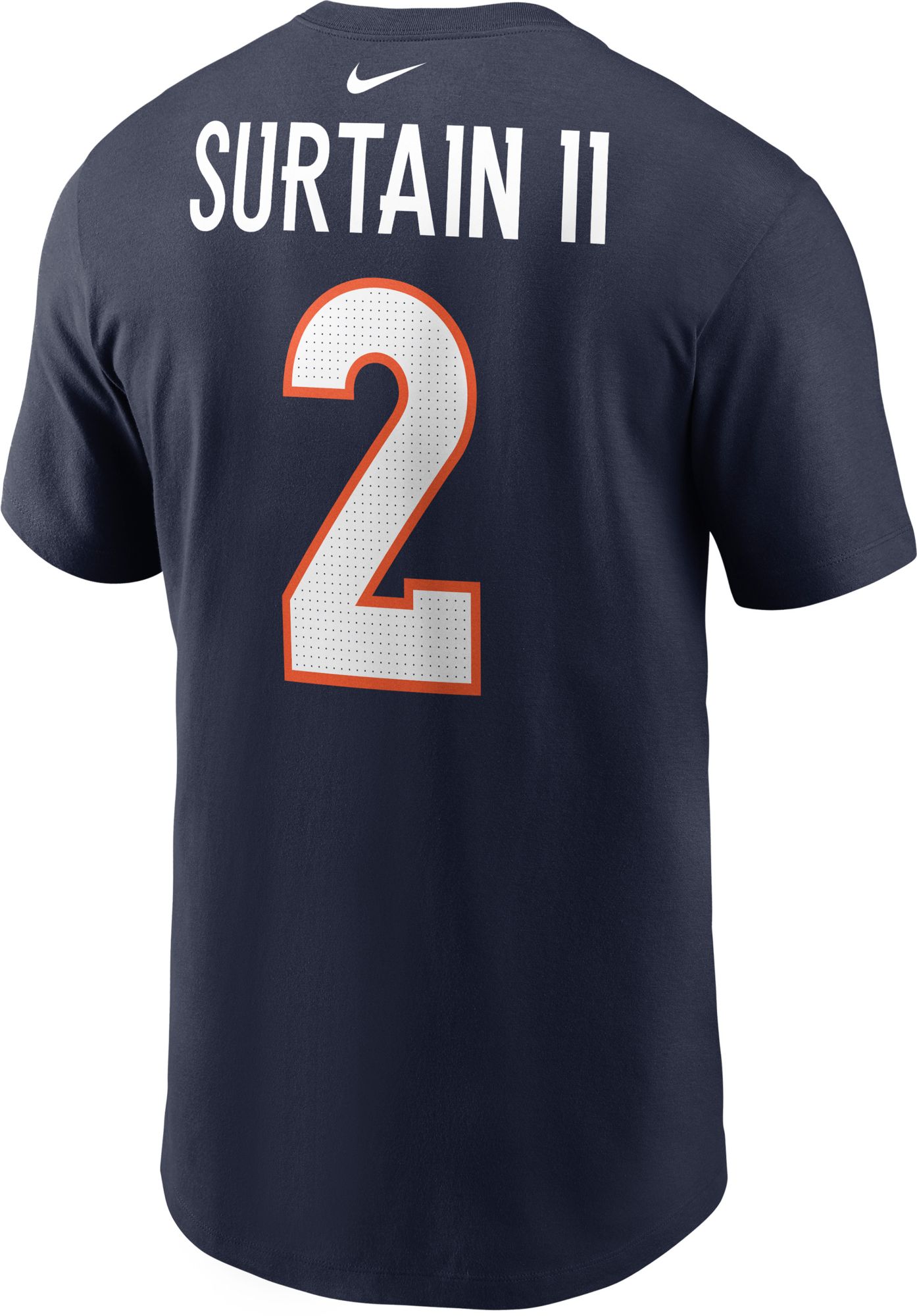 Nike Men's Denver Broncos Patrick Surtain II #2 Navy T-Shirt