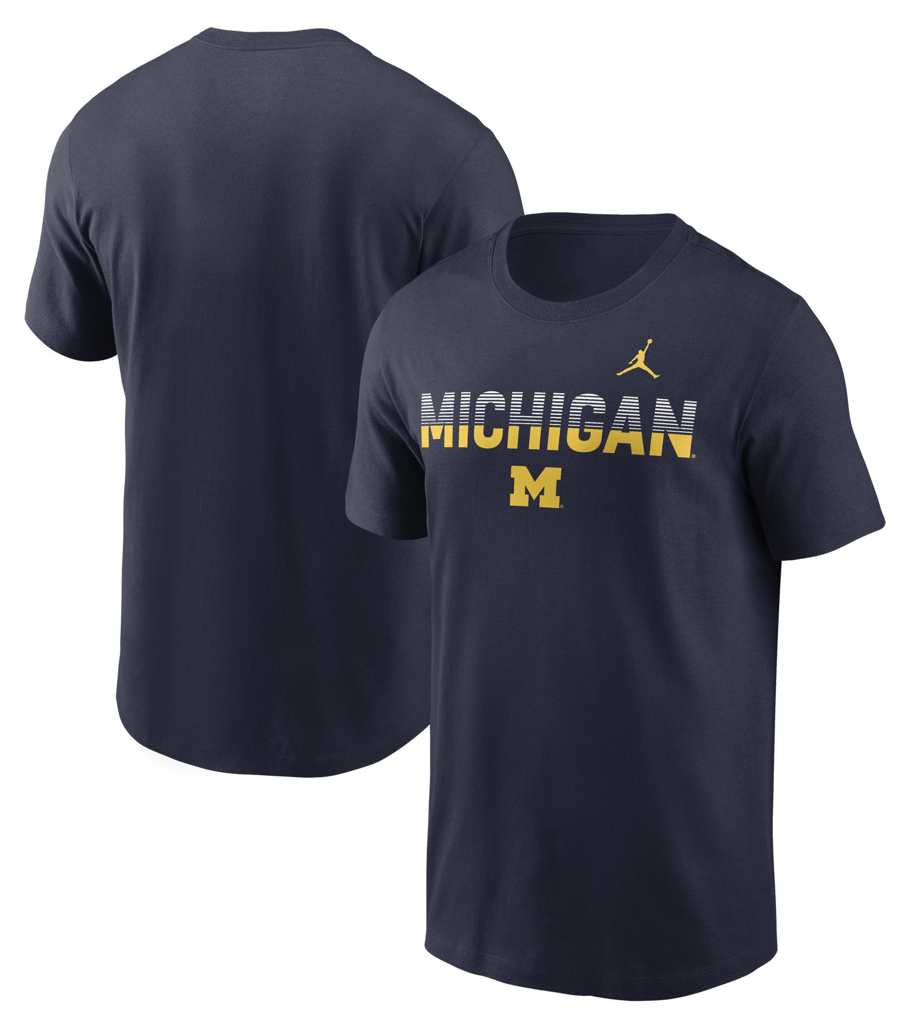Jordan Men's Michigan Wolverines College Navy Kinetic T-Shirt product image