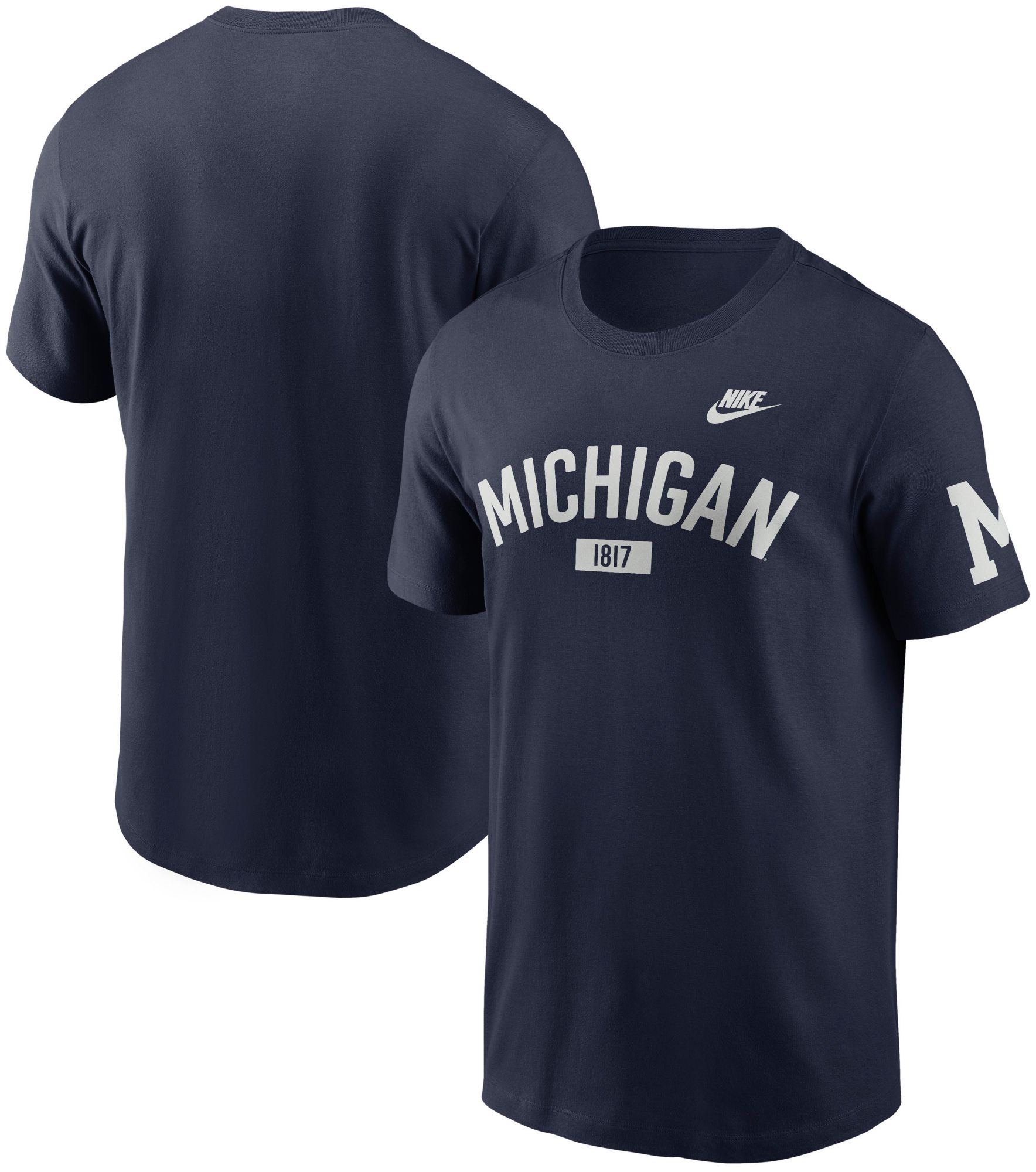 Nike Men's Michigan Wolverines College Navy Legacy Cotton T-Shirt product image