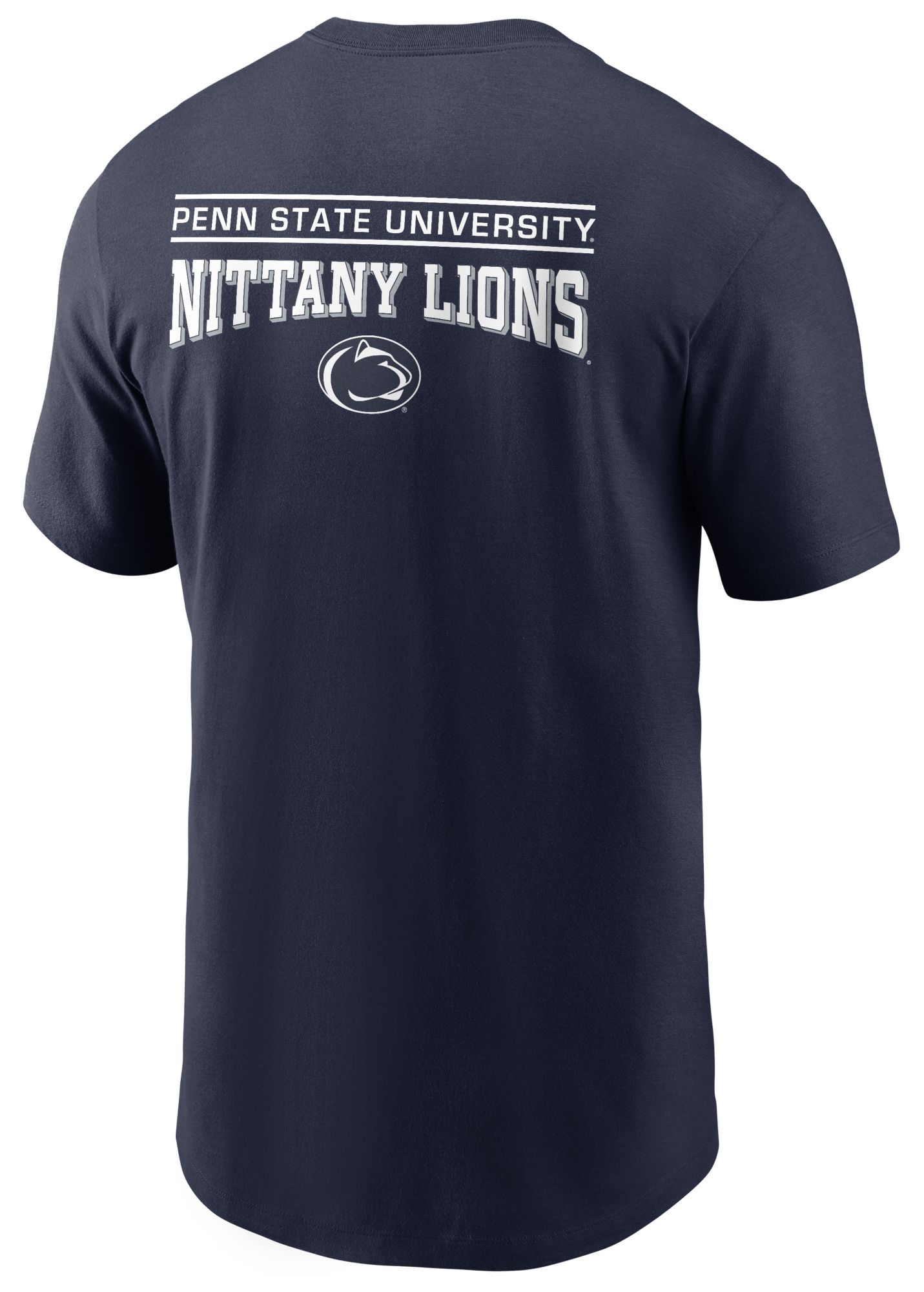 Nike Men's Penn State Nittany Lions Blue Core Cotton Double Hit Logo T-Shirt product image