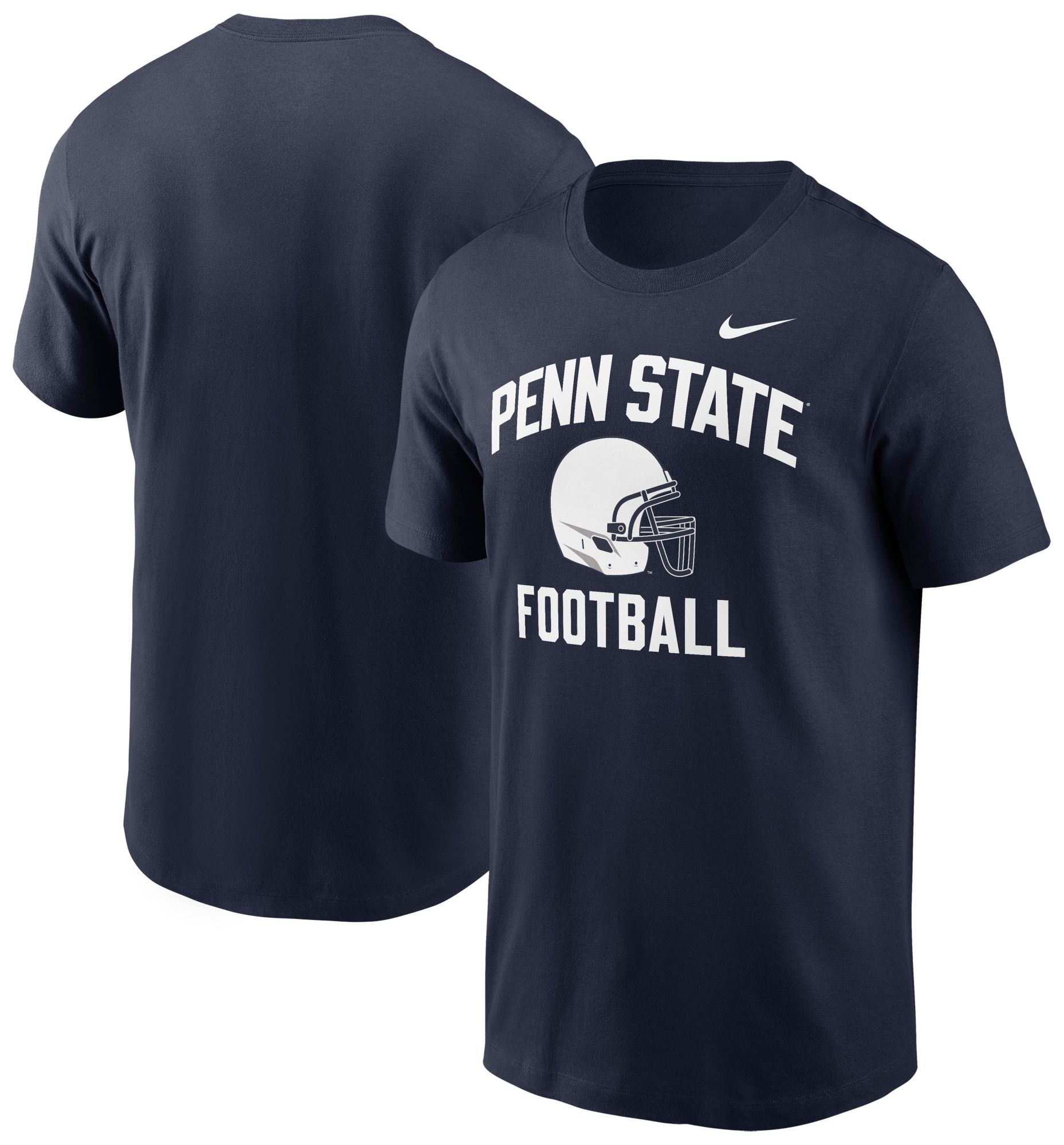 Nike Men's Penn State Nittany Lions Navy Football Helmet T-Shirt product image