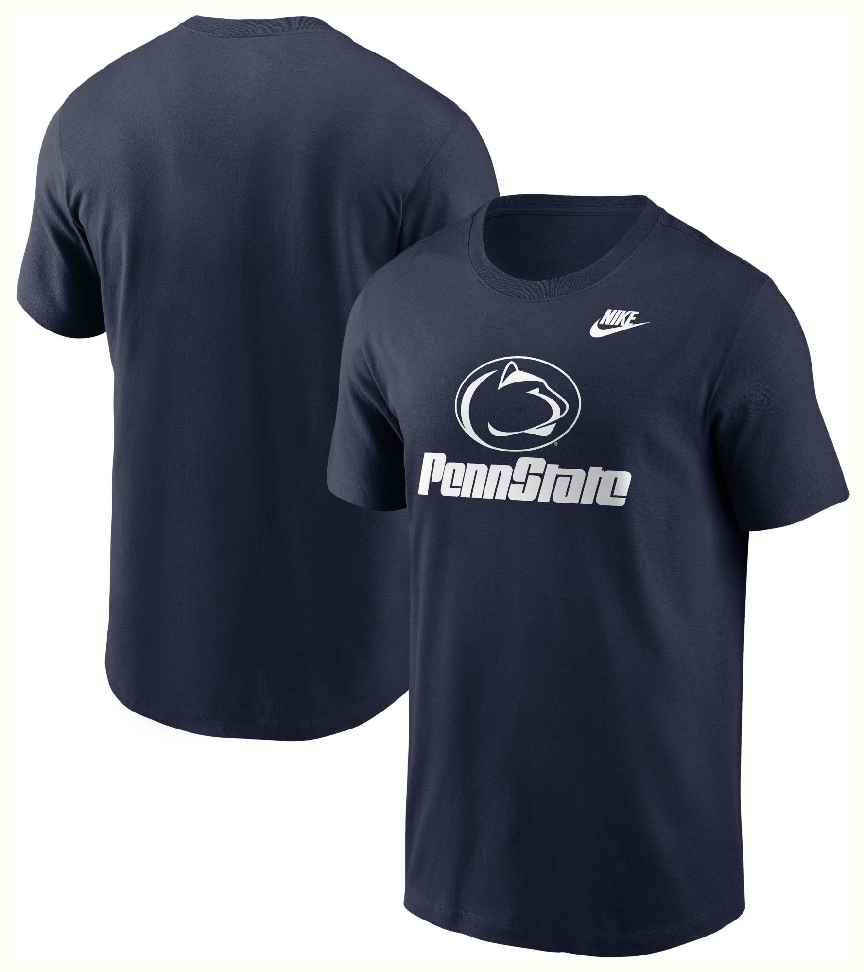 Nike Men's Penn State Nittany Lions College Navy Vault Stack Short Sleeve T-Shirt product image