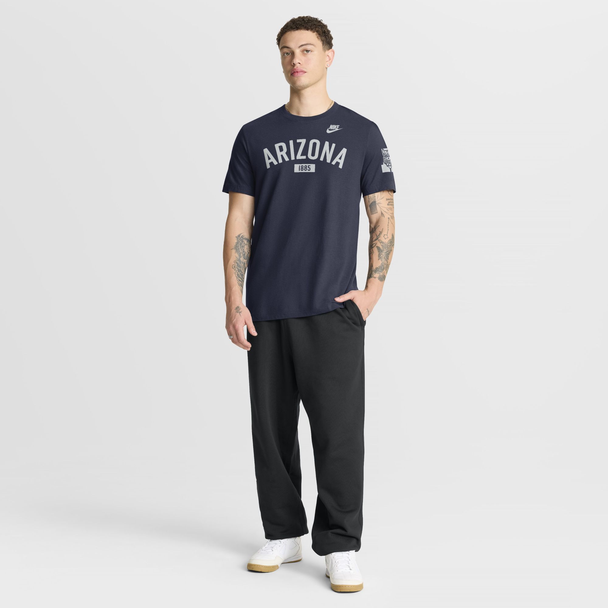 Nike Men's Arizona Wildcats College Navy Legacy Cotton T-Shirt product image