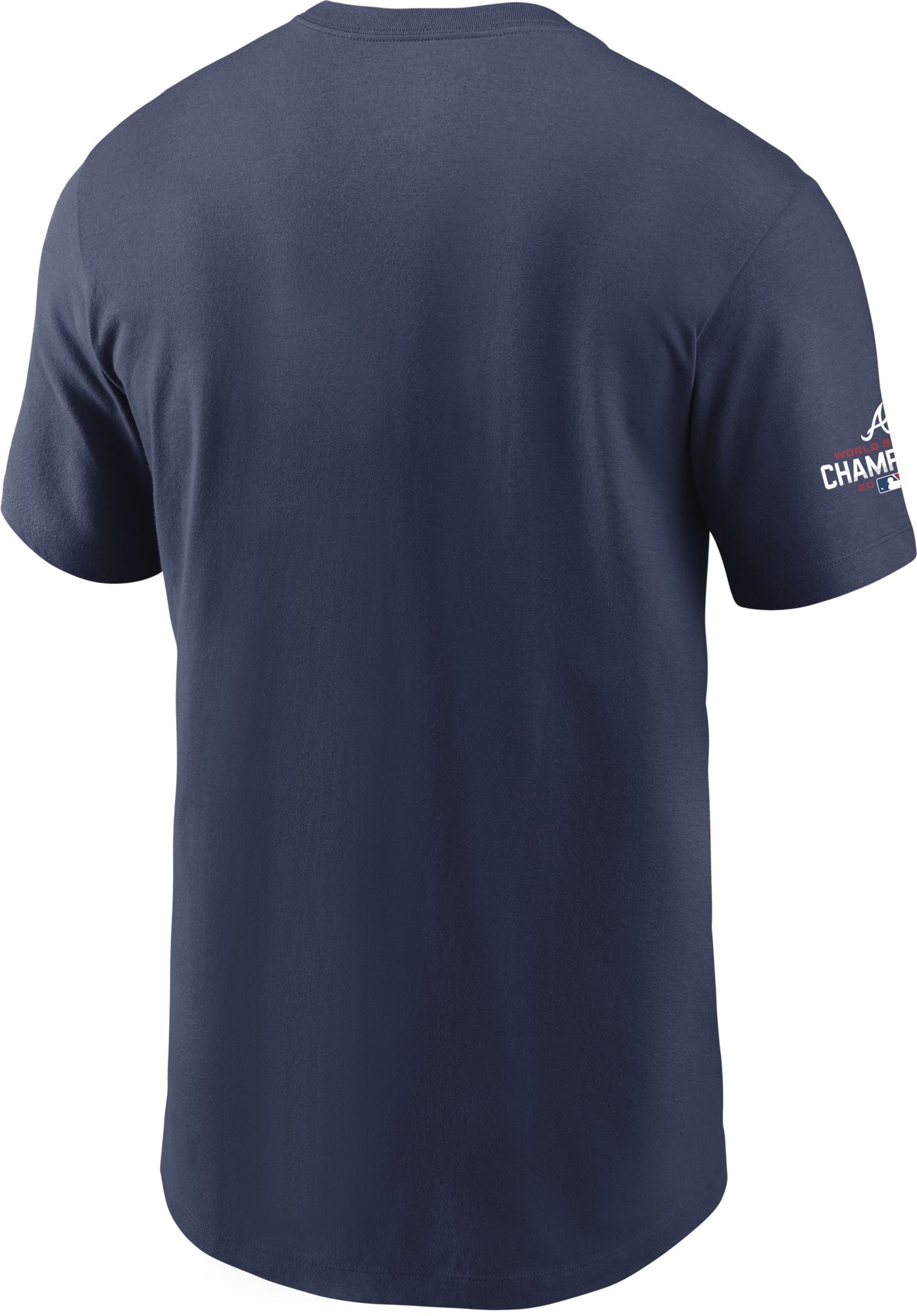 Nike Men's Atlanta Braves 2022 Gold Collection Navy Logo T-Shirt product image