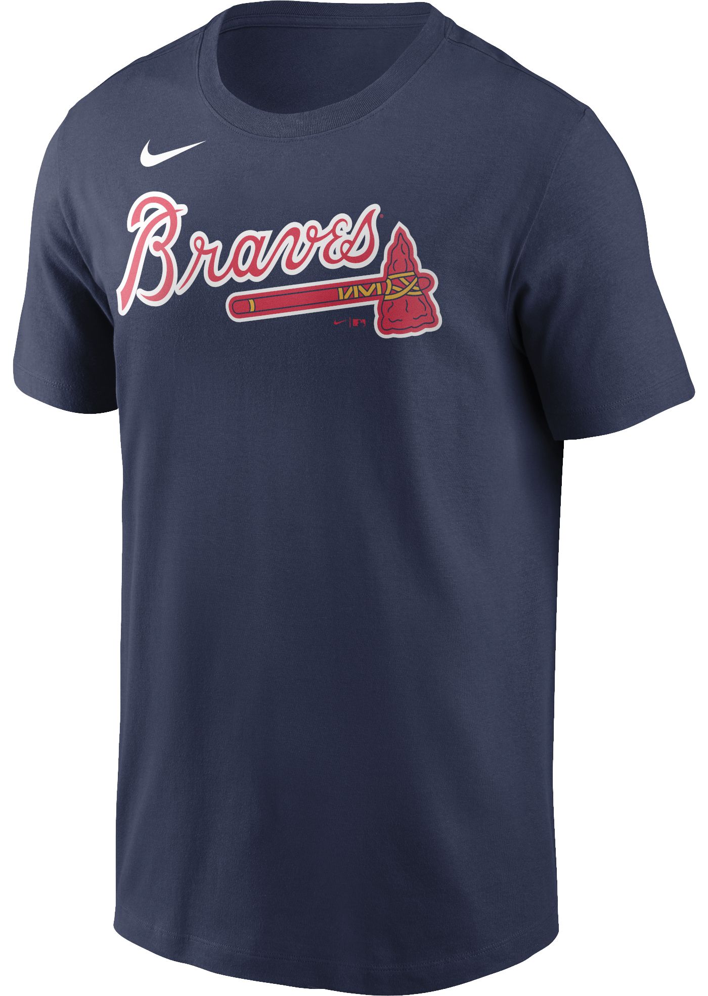 Nike Men s Atlanta Braves Ozzie Albies 1 Navy T Shirt Dick s Sporting Goods