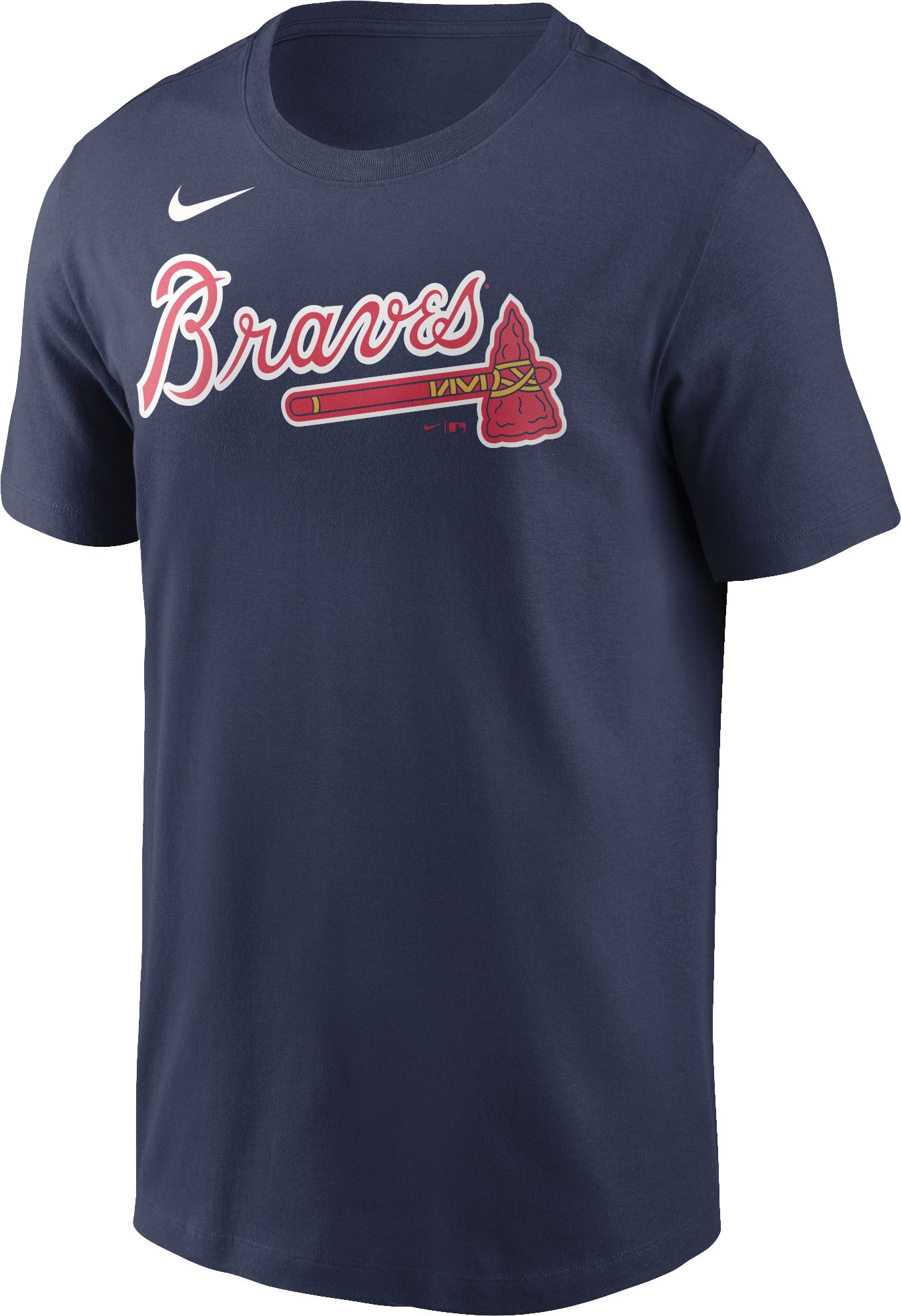 Dick's Sporting Goods Nike Men's Atlanta Braves Austin Riley #27 Navy T- Shirt