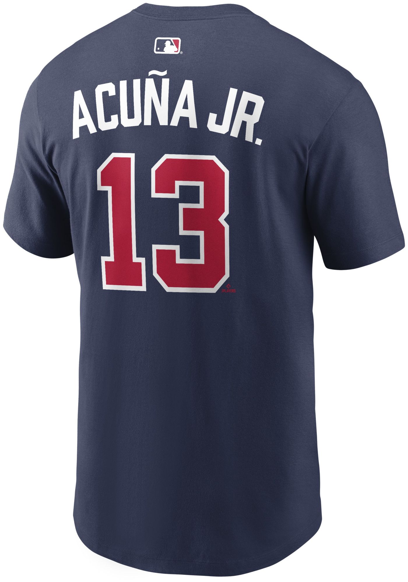 Nike Men's Atlanta Braves Navy Ronald Acuña Jr. #13 Home T-Shirt product image