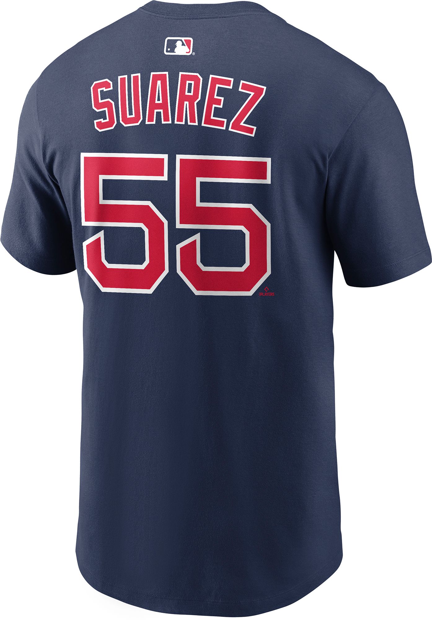 Nike Men's Boston Red Sox Ranger Suárez #55 Navy Home T-Shirt product image