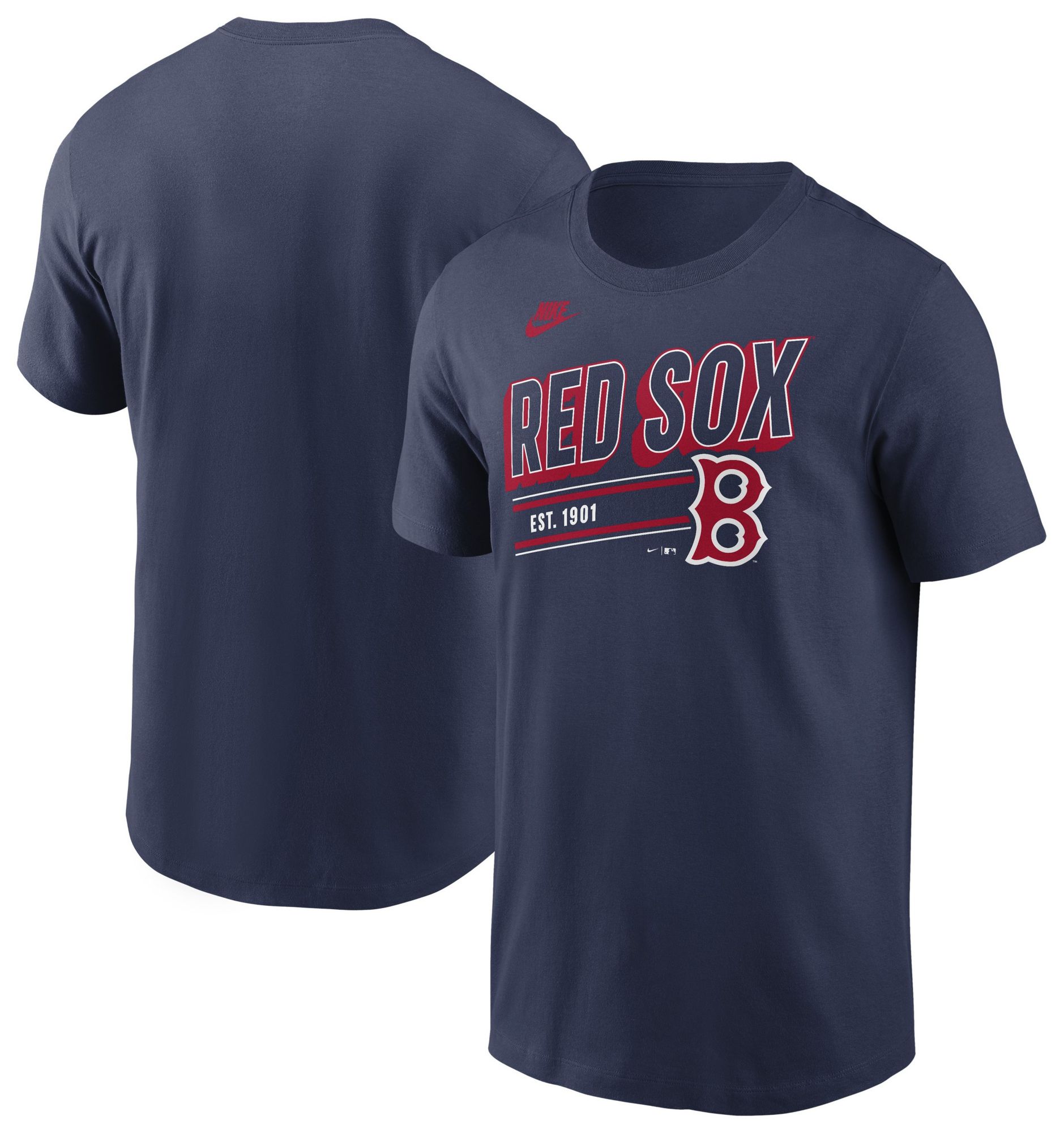 Nike Men's Boston Red Sox Navy Retro Logo T-Shirt product image