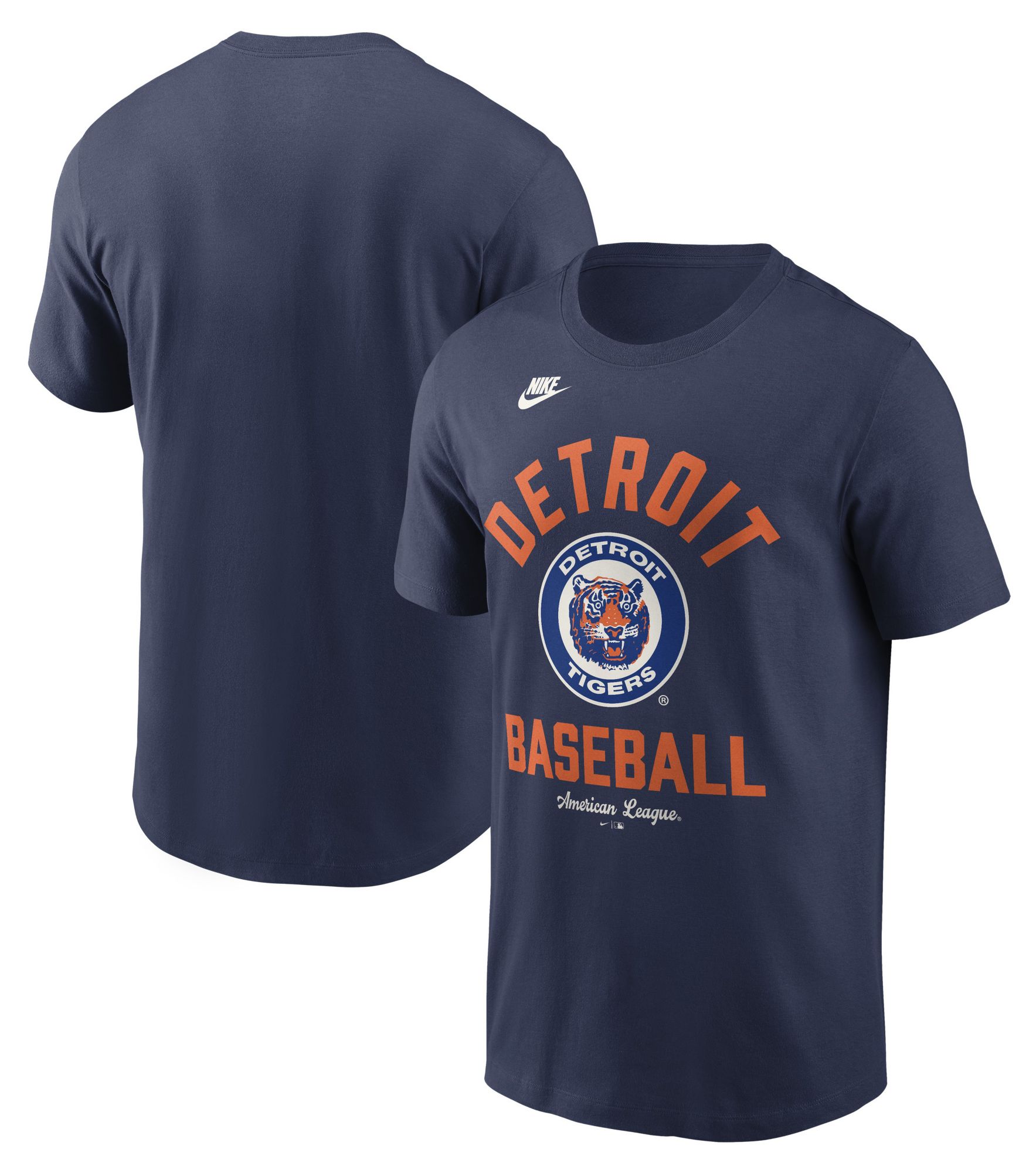Nike Men's Detroit Tigers Navy Arch Logo Cooperstown T-Shirt product image
