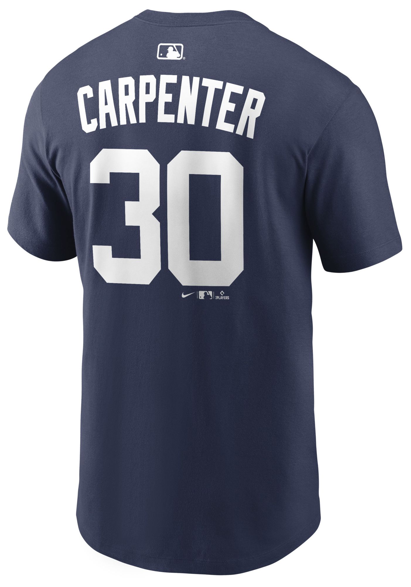 Nike Men's Detroit Tigers Kerry Carpenter #30 Navy Home T-Shirt product image