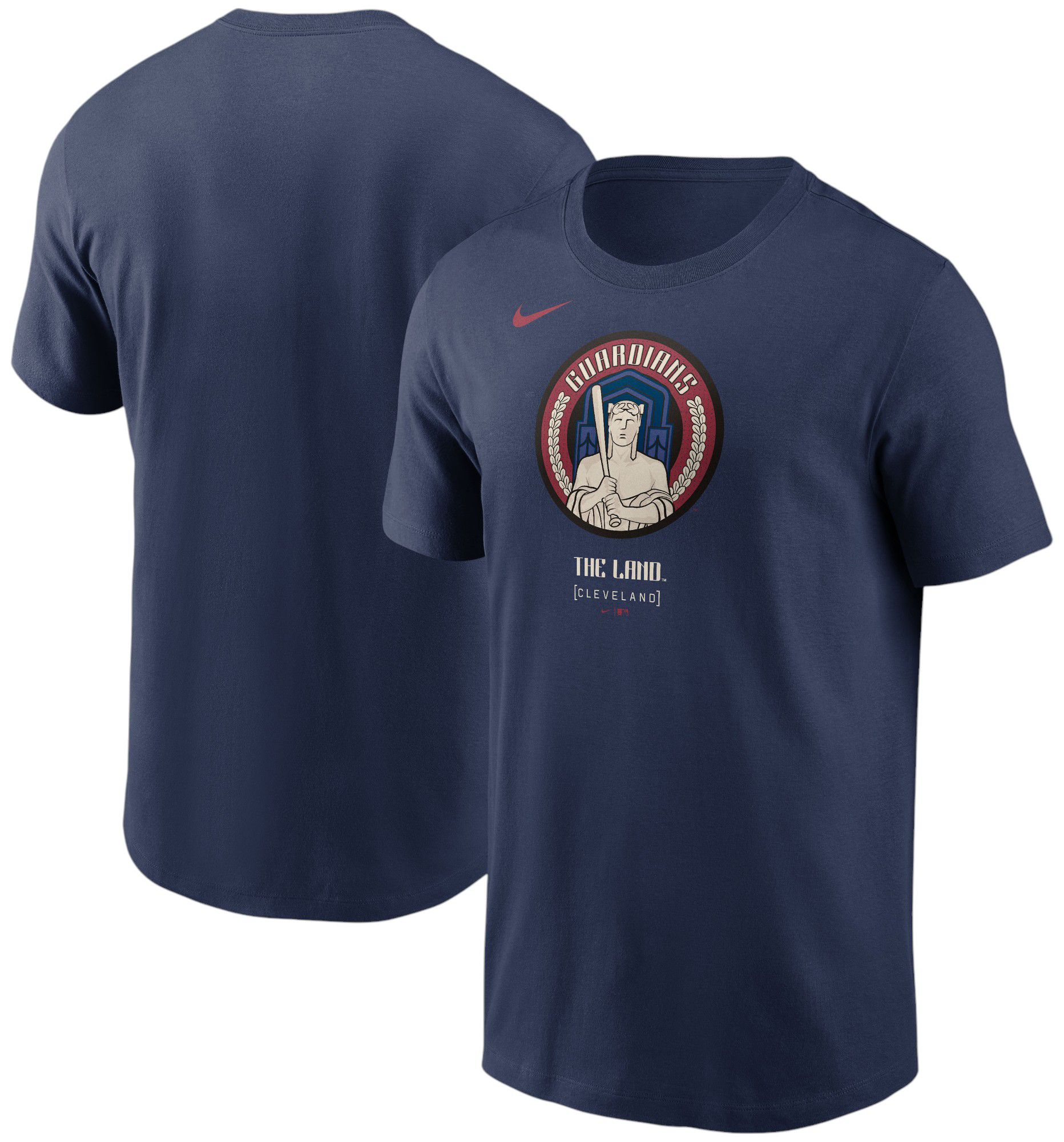 Nike Adult Cleveland Guardians City Connect Navy Logo Cotton T-Shirt product image