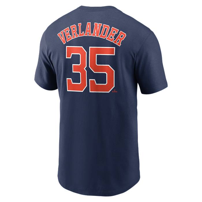 Nike Men's Houston Astros Justin Verlander #35 Navy T-Shirt