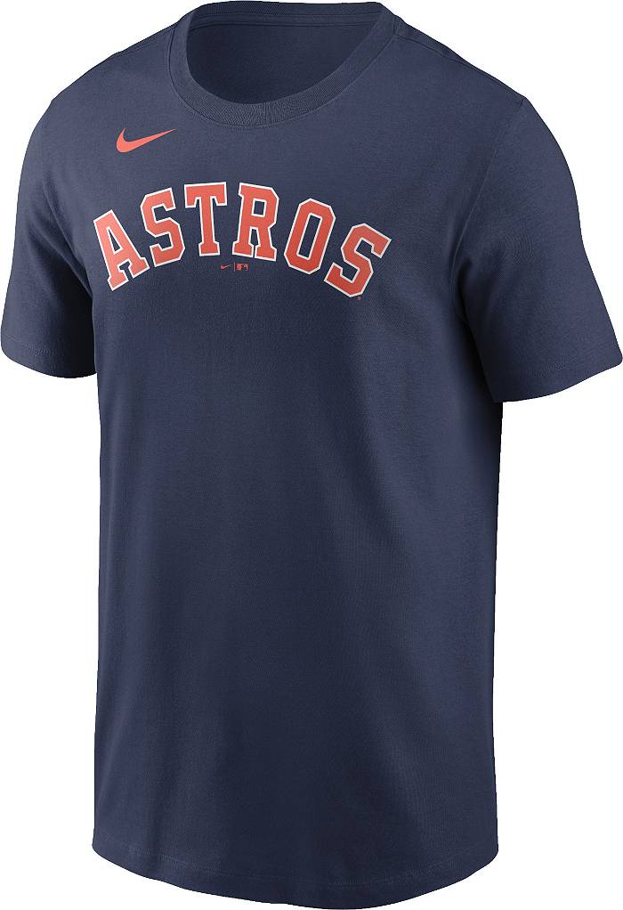 Men's Houston Astros Alex Bregman Nike White Name & Number T-Shirt