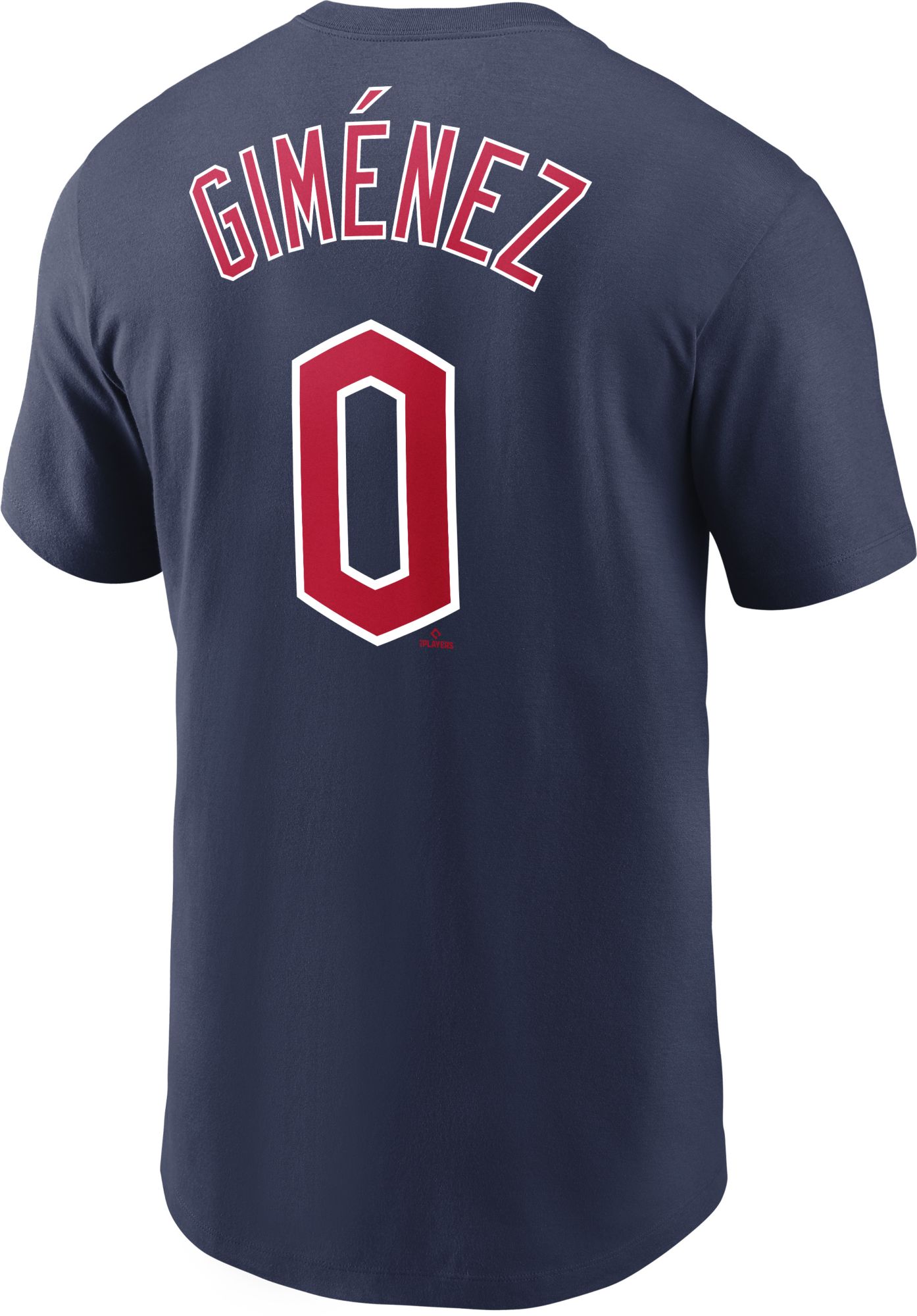 Nike Men's Cleveland Guardians Andrés Giménez #0 Navy T-Shirt product image