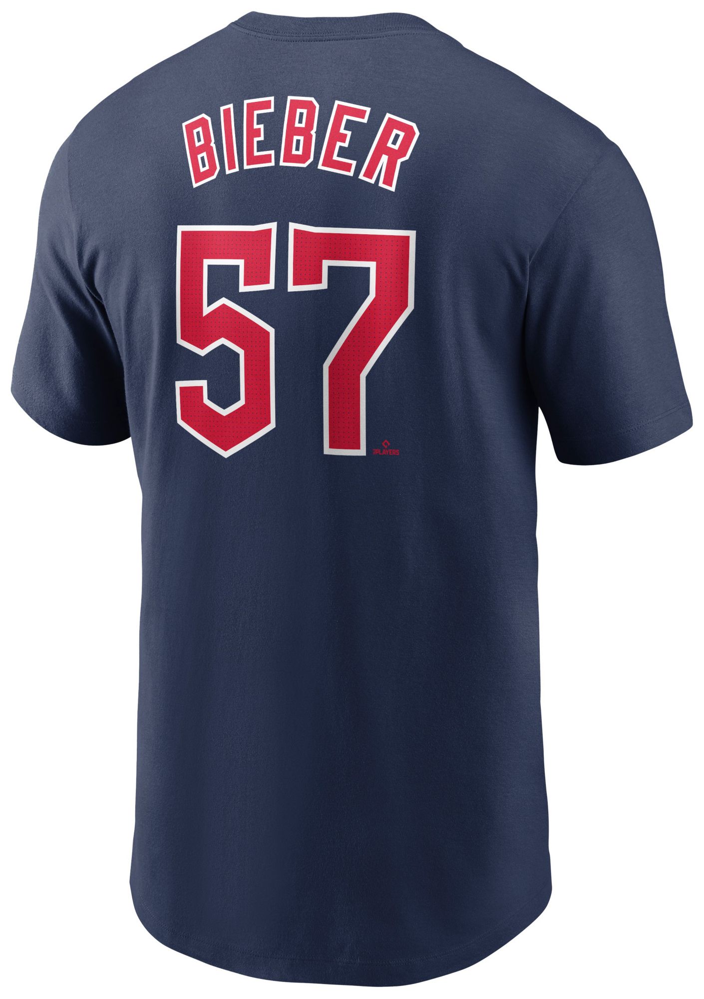 Nike Men's Cleveland Guardians Shane Bieber #57 Navy T-Shirt product image
