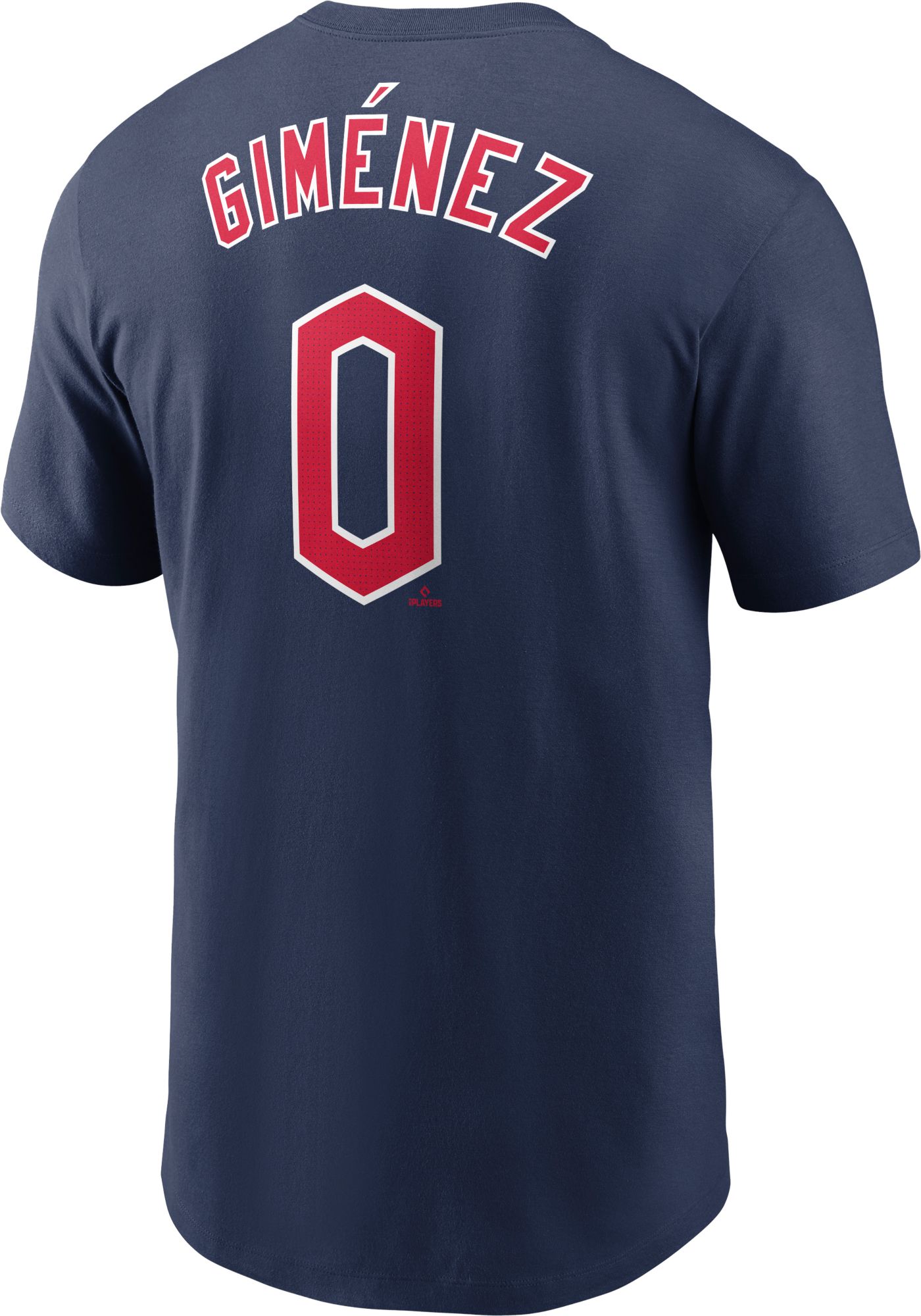 Nike Men's Cleveland Guardians Andrés Giménez #0 Navy T-Shirt product image