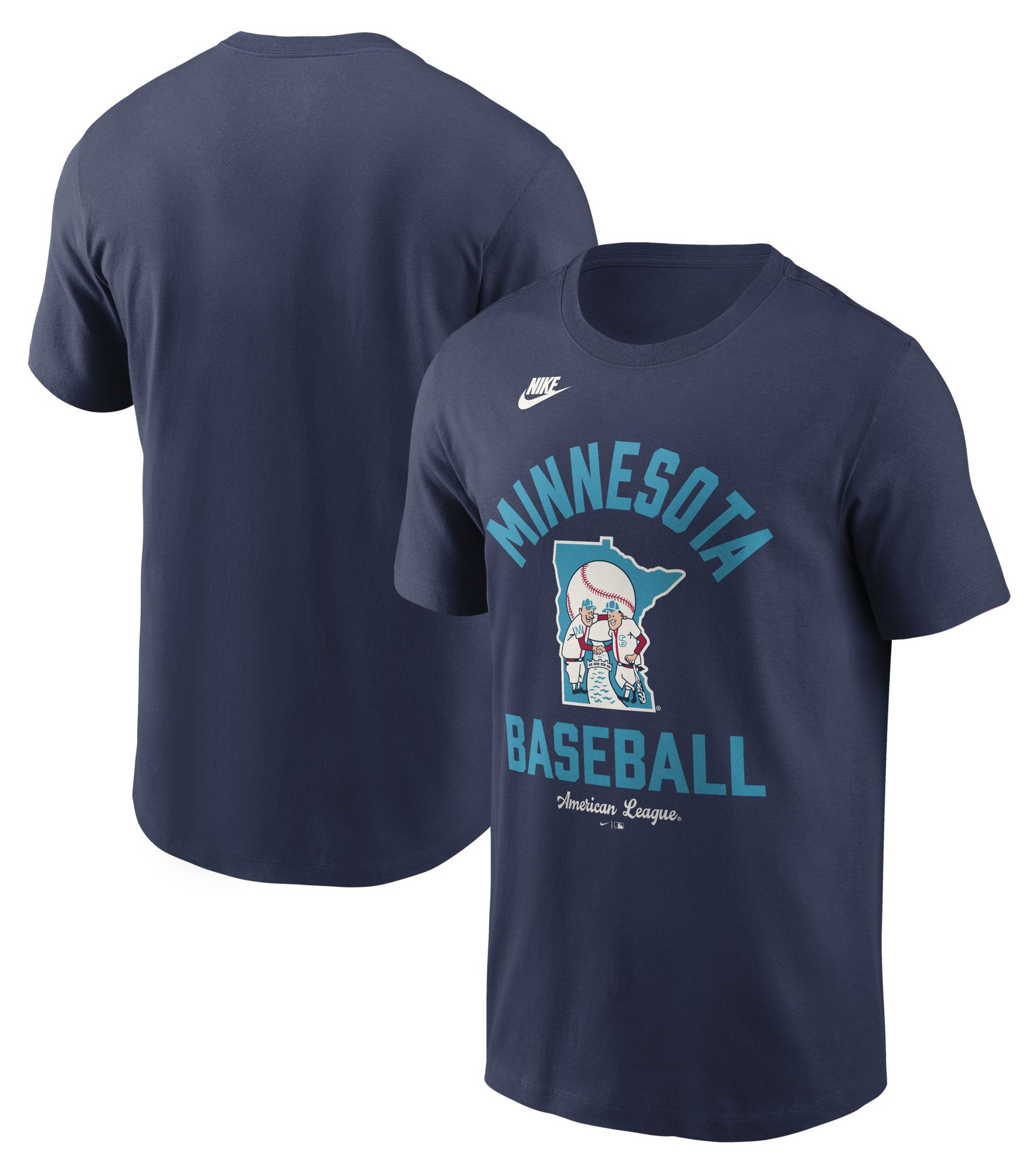 Nike Men's Minnesota Twins Navy Arch Logo Cooperstown T-Shirt product image