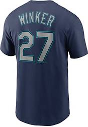 Seattle Mariners #27 Jesse Winker Aqua Flex Base Stitched Jersey