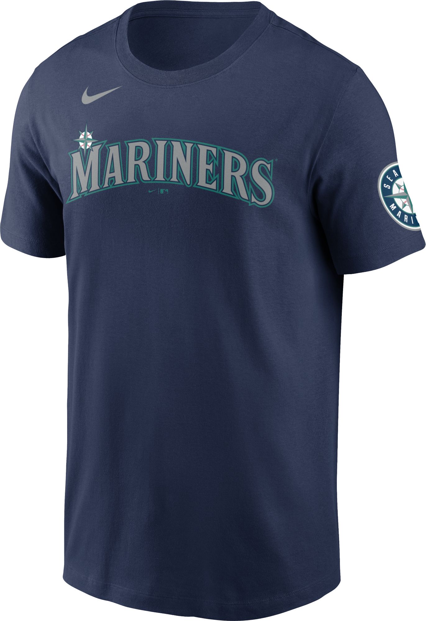 Nike Men's Seattle Mariners Kyle Lewis #1 Navy T-Shirt product image
