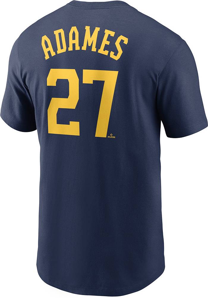 Nike Milwaukee Brewers Willy Adames #27 Name & Number T-Shirt