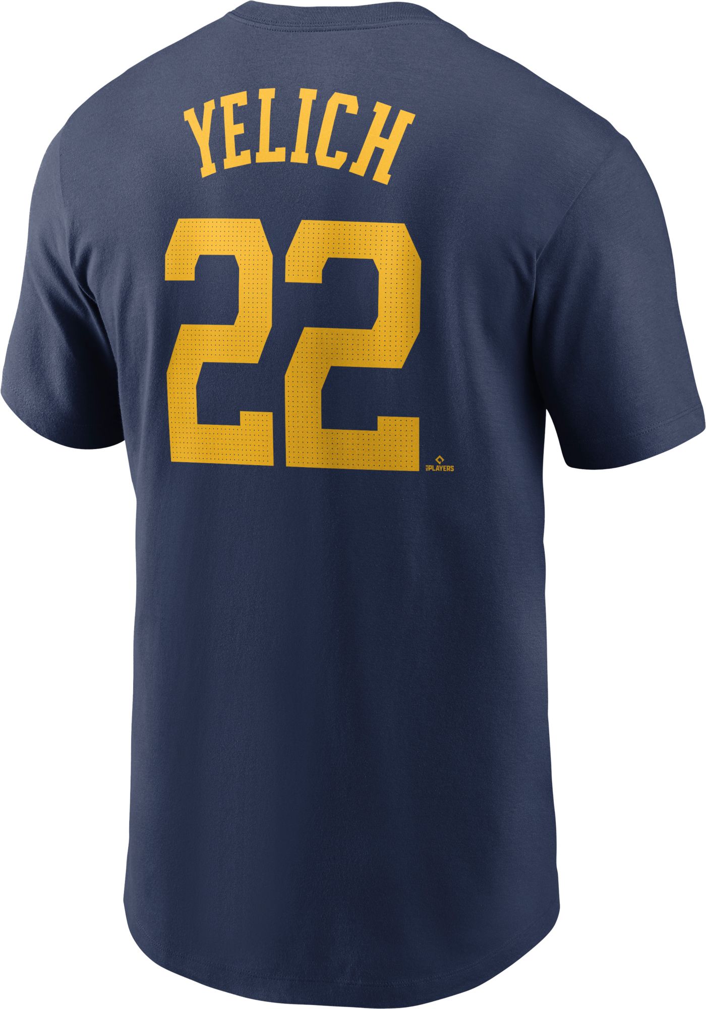 Nike Men's Milwaukee Brewers Christian Yelich #22 Navy T-Shirt product image