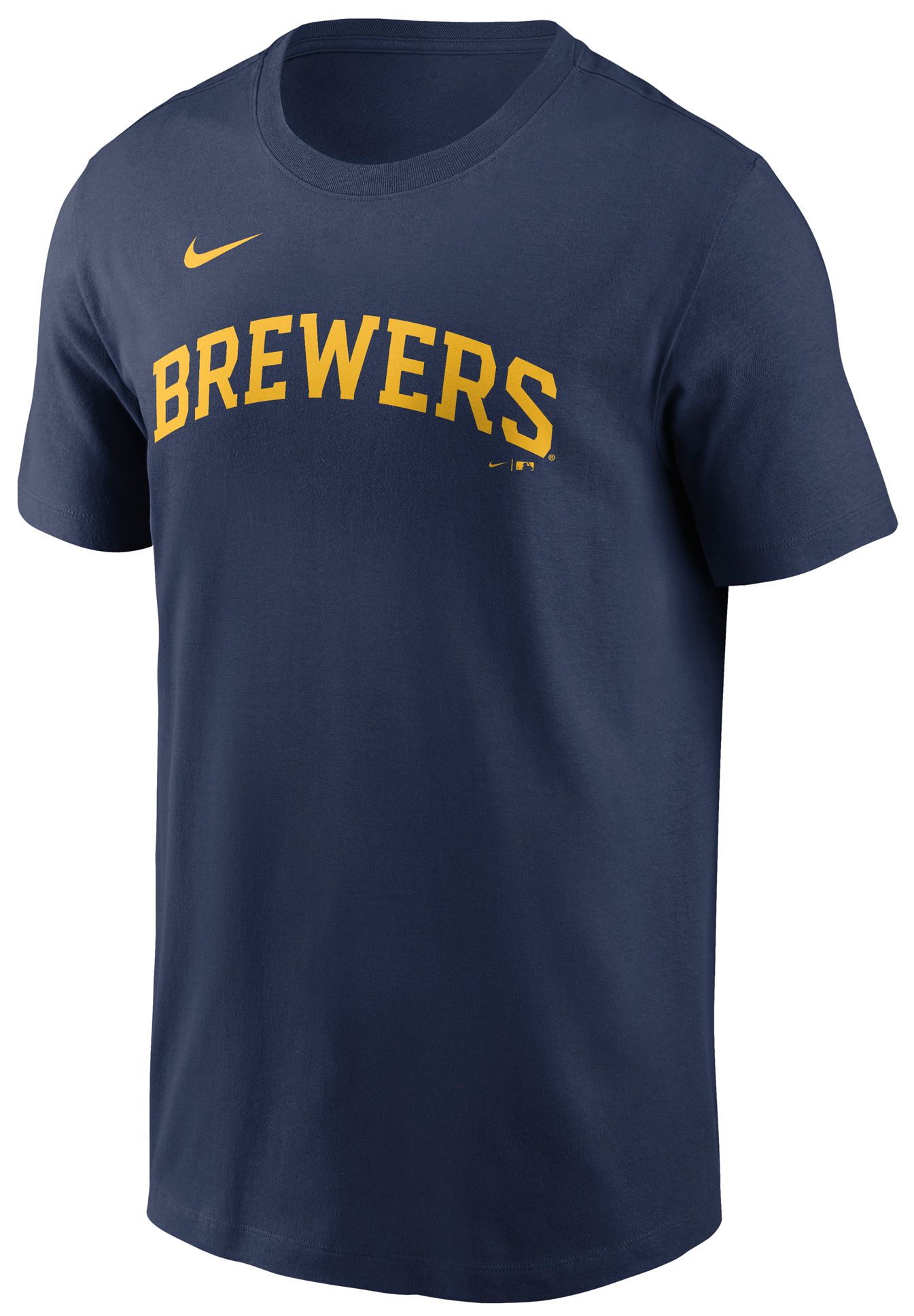 Nike Men's Milwaukee Brewers Jackson Chourio #11 Navy Home T-Shirt product image