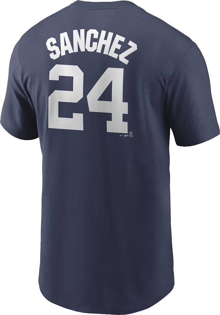 New York Yankees Nike Official Replica Home Jersey - Mens with Sanchez 24  printing