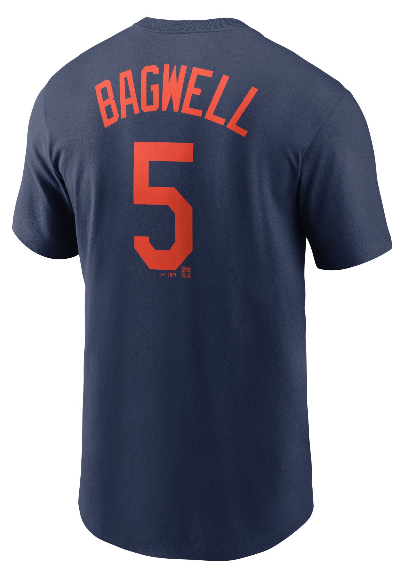 Nike Men's Houston Astros Jeff Bagwell #5 Navy Cooperstown T-Shirt product image