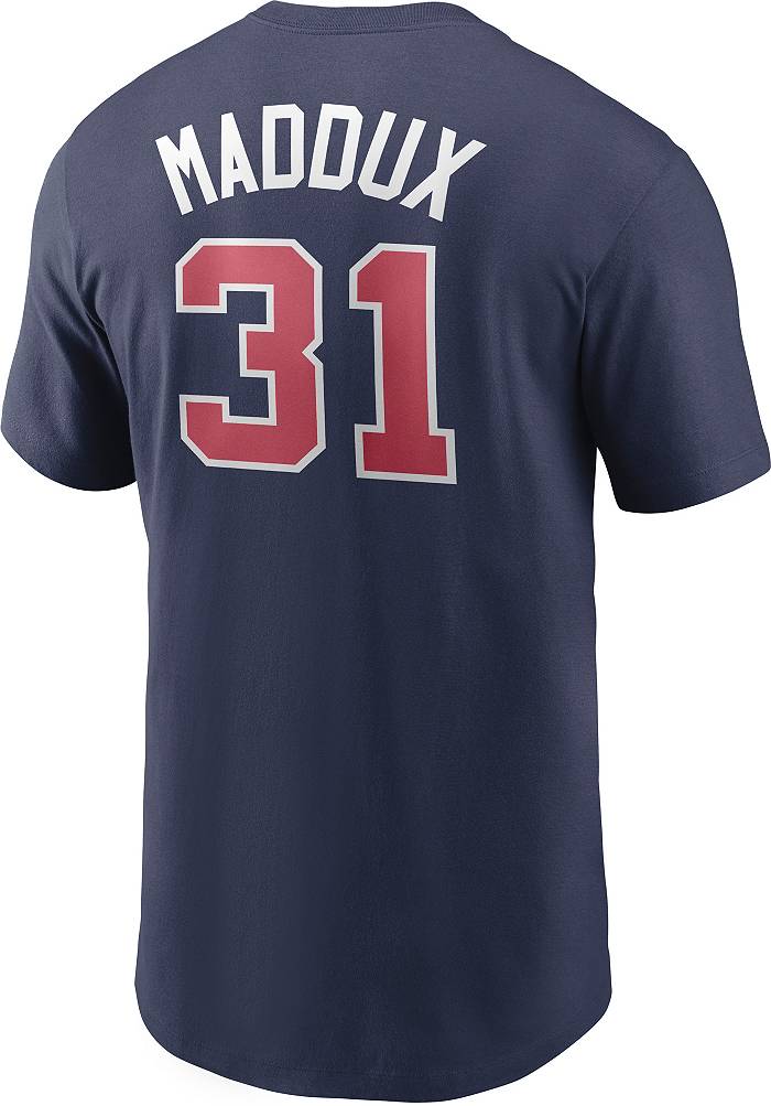 Greg Maddux Atlanta Braves Women's Navy Roster Name & Number T-Shirt 
