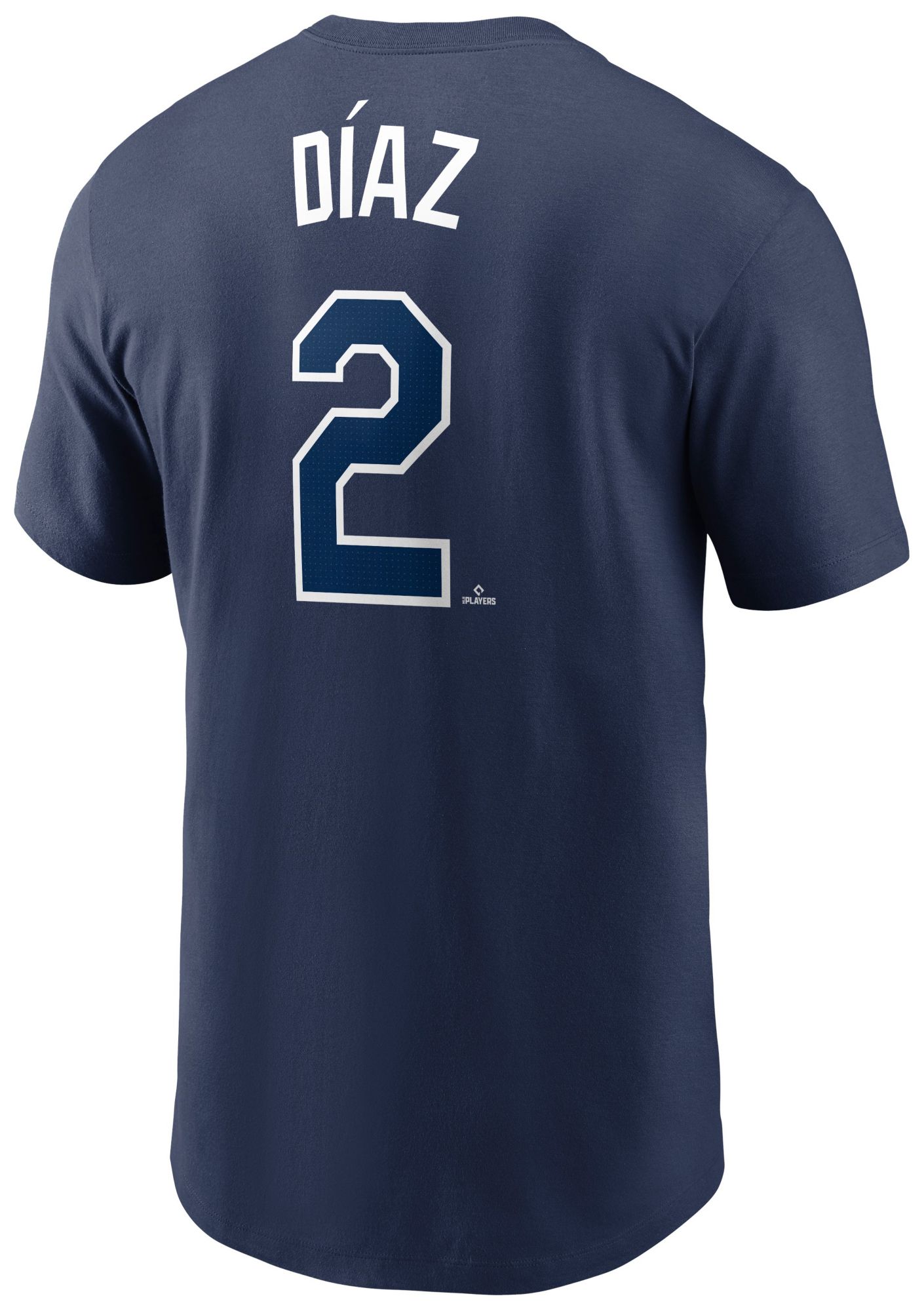 Nike Men's Tampa Bay Rays Yandy Díaz #2 Navy T-Shirt product image