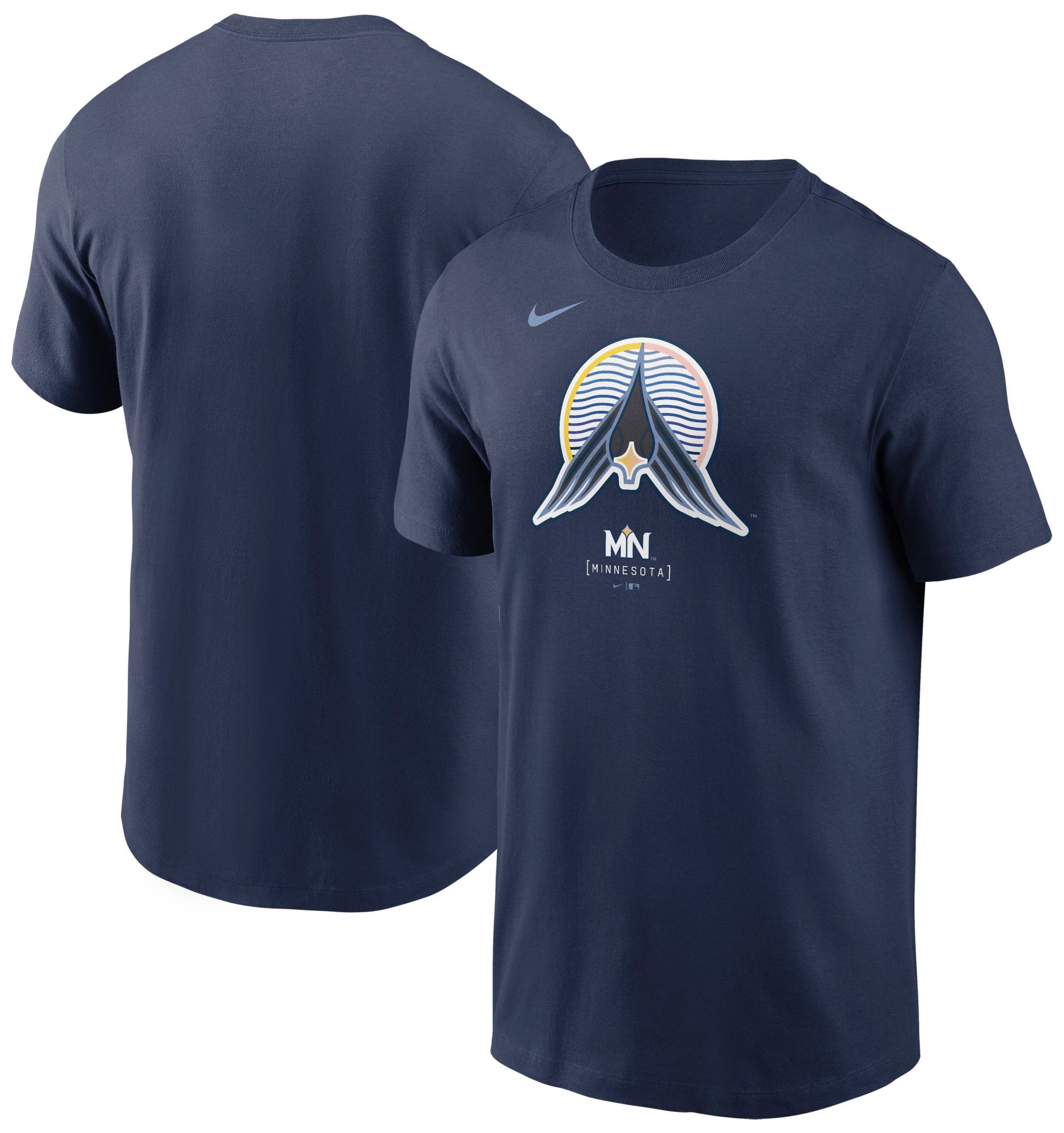 Nike Adult Minnesota Twins City Connect Navy Logo Cotton T-Shirt product image