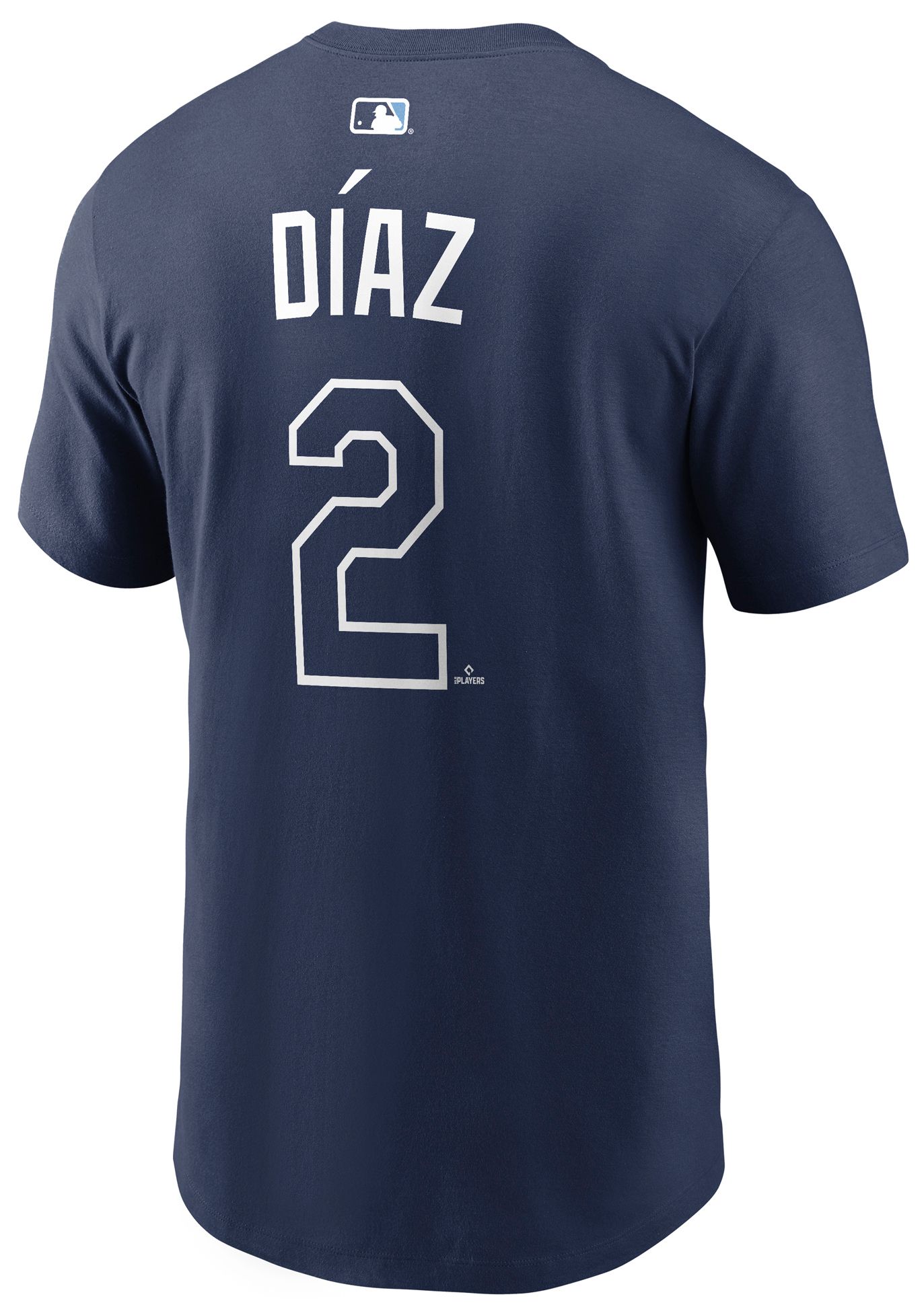 Nike Men's Tampa Bay Rays Yandy Díaz #2 Navy Home T-Shirt product image