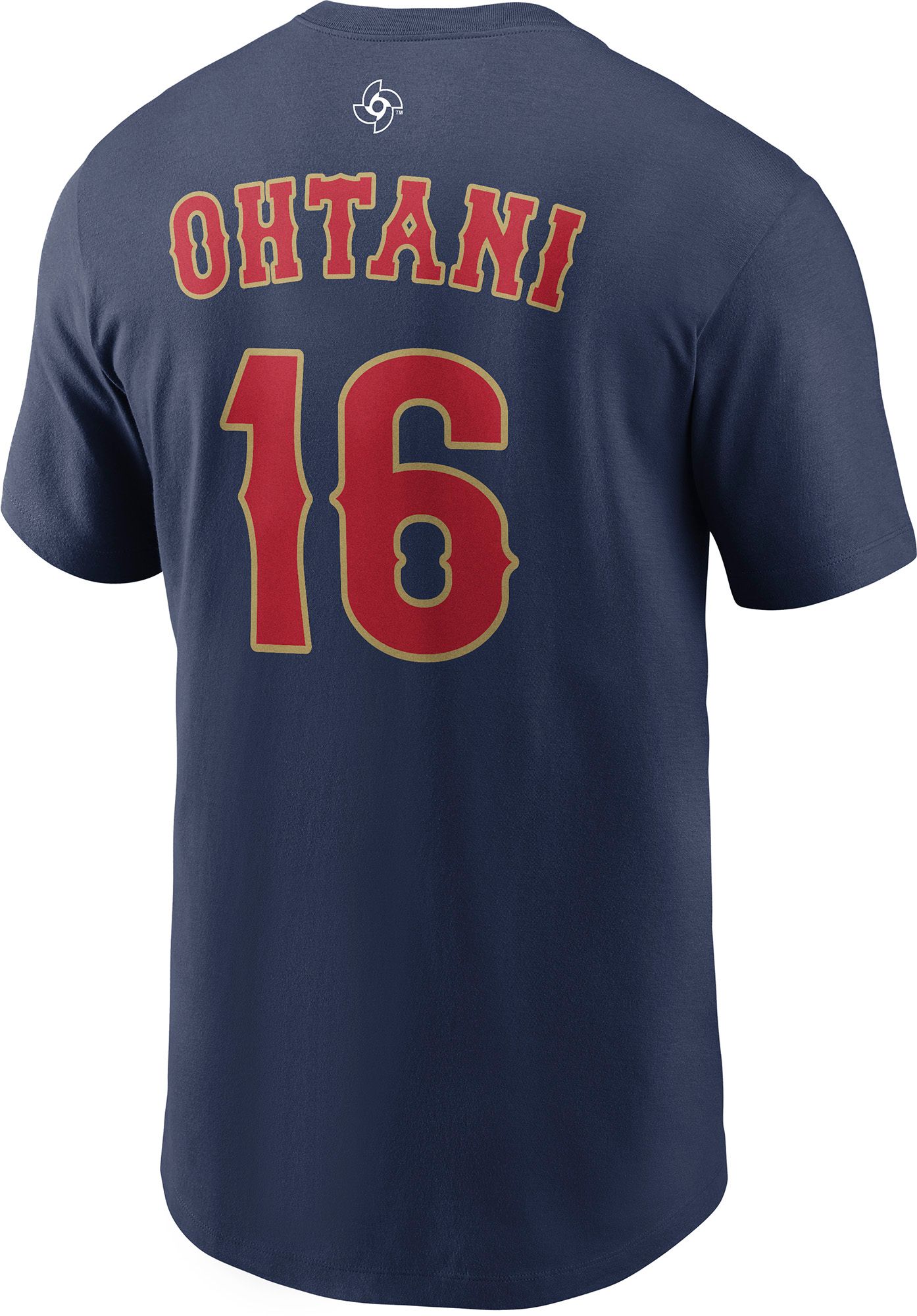 Nike Men's World Baseball Classic 2026 Japan Navy Shohei Ohtani #16 Name and Number T-Shirt product image