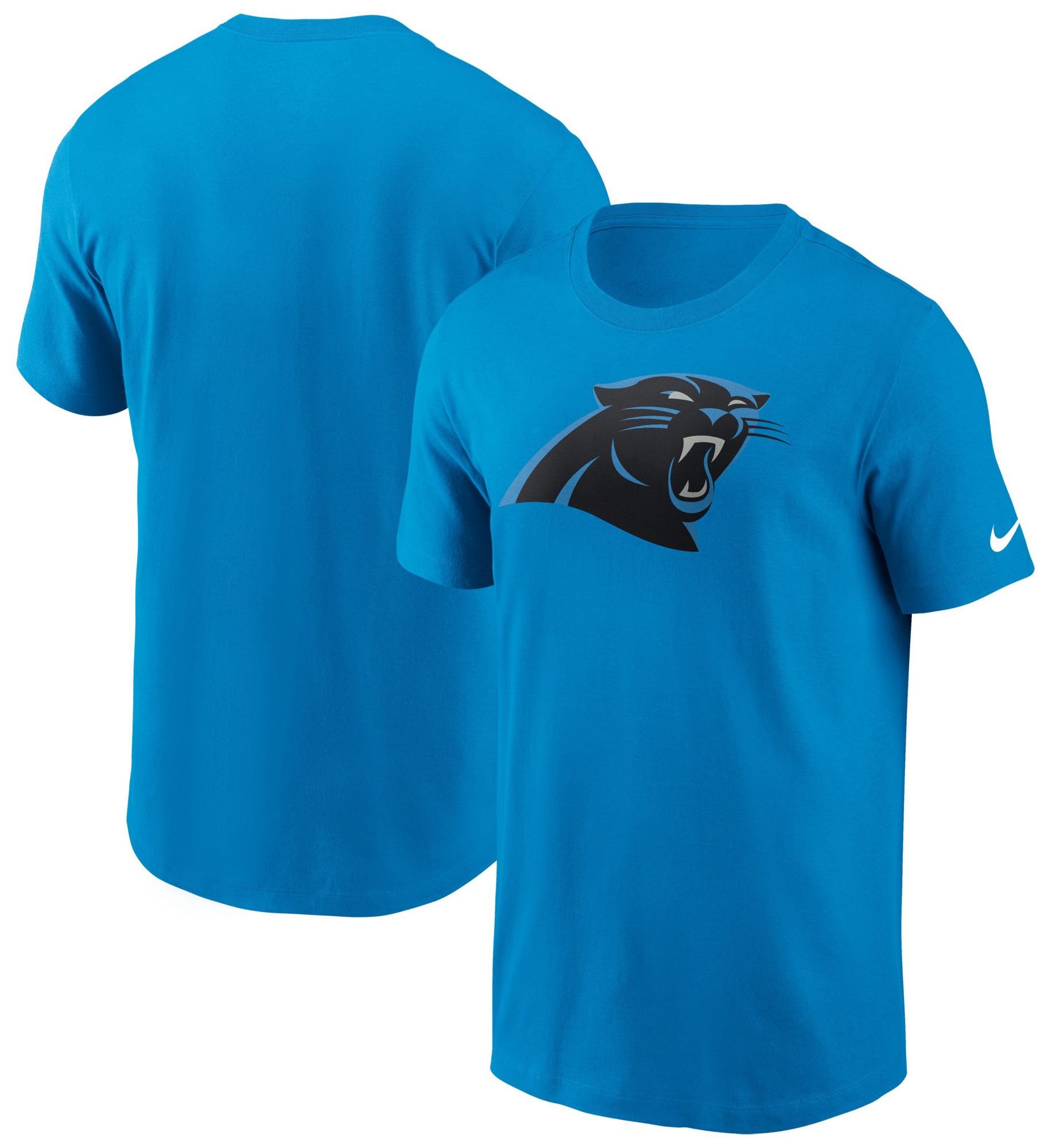 Nike Men's Carolina Panthers Neptune Blue Essential Logo T-Shirt product image