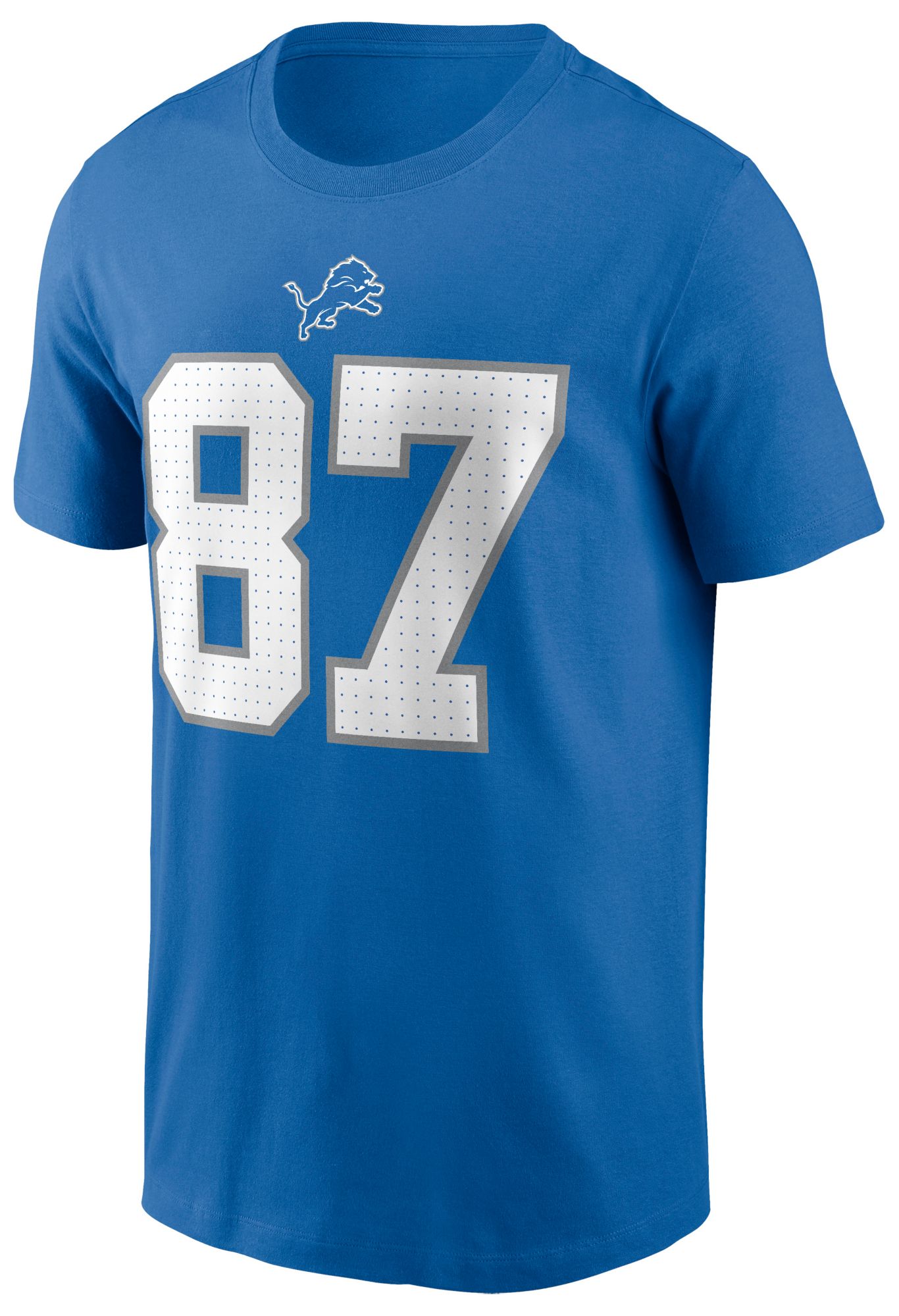 Nike Men's Detroit Lions Sam LaPorta #87 Blue T-Shirt product image