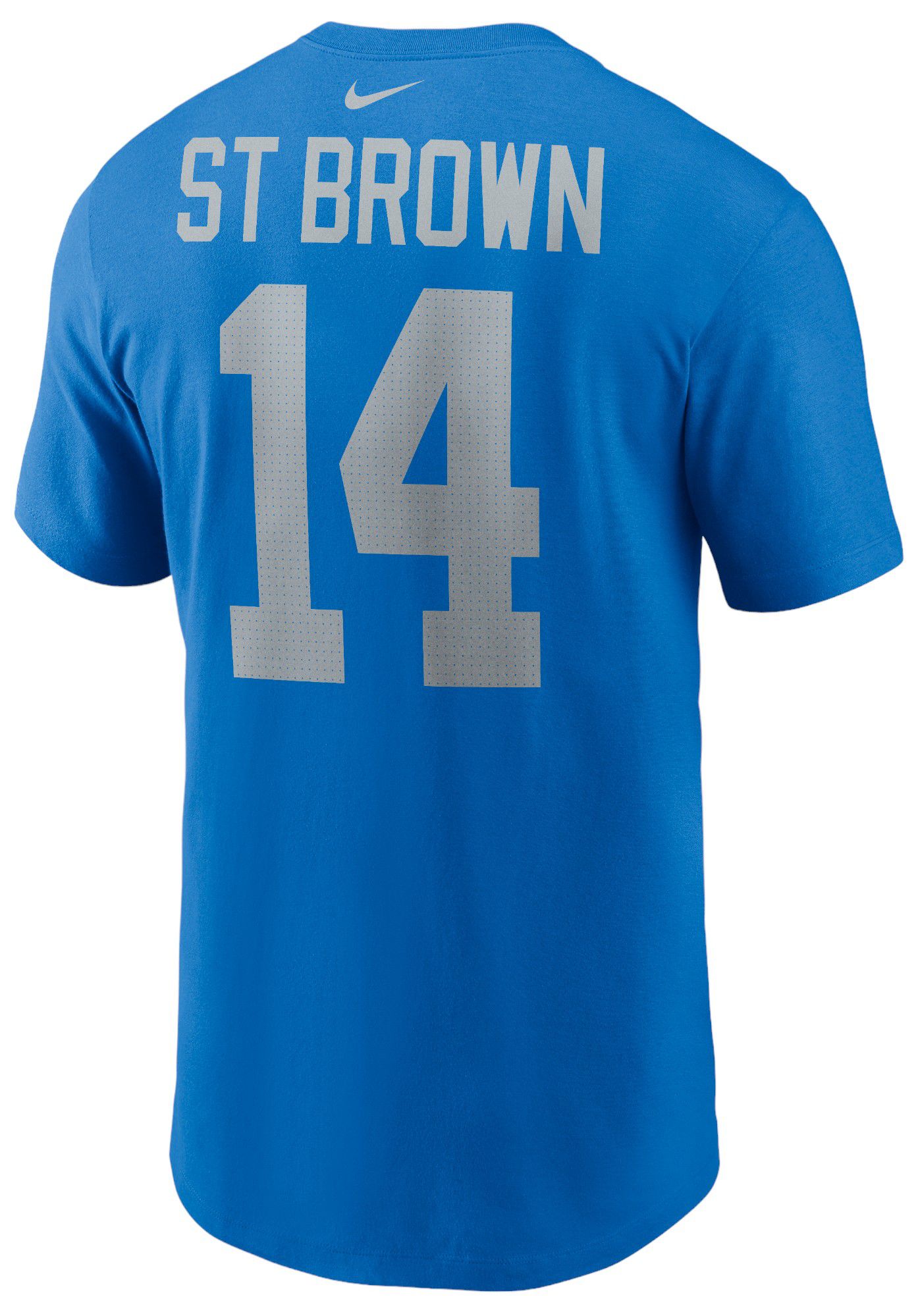 Nike Men's Detroit Lions Amon-Ra St. Brown #14 Blue Spark T-Shirt product image